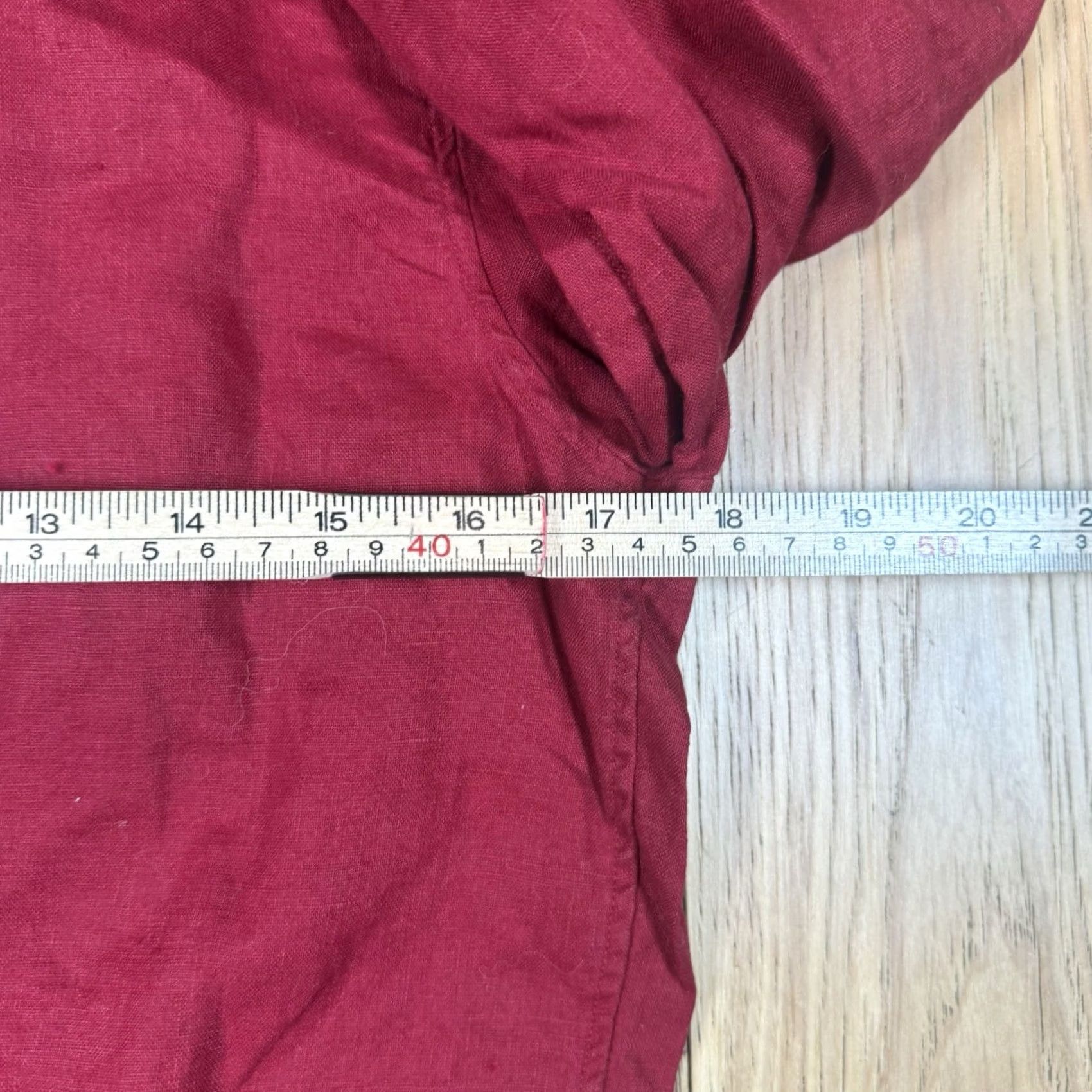 Ralph Lauren VINTAGE? (No) Lauren Ralph Lauren Tunic Shirt Women XS Regular Linen Red Roll Tab Sleeve 100% Linen Women Girls? Size XS / US 0-2 / IT 36-38 - 5 Thumbnail