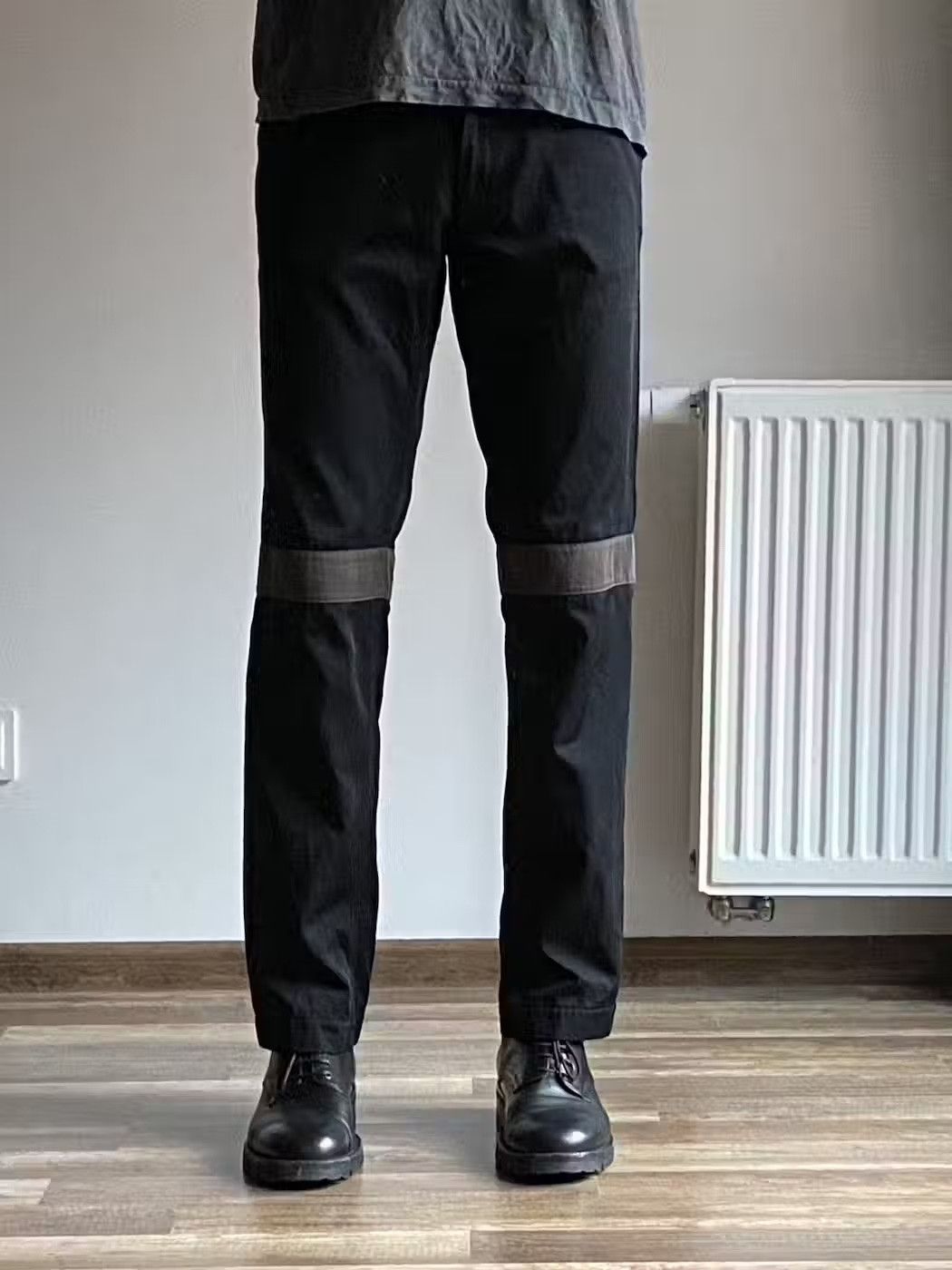 Helmut Lang Helmut Lang 1997 Holster Pocket Knee Stripe Pants Size US 29 - 1 Thumbnail
