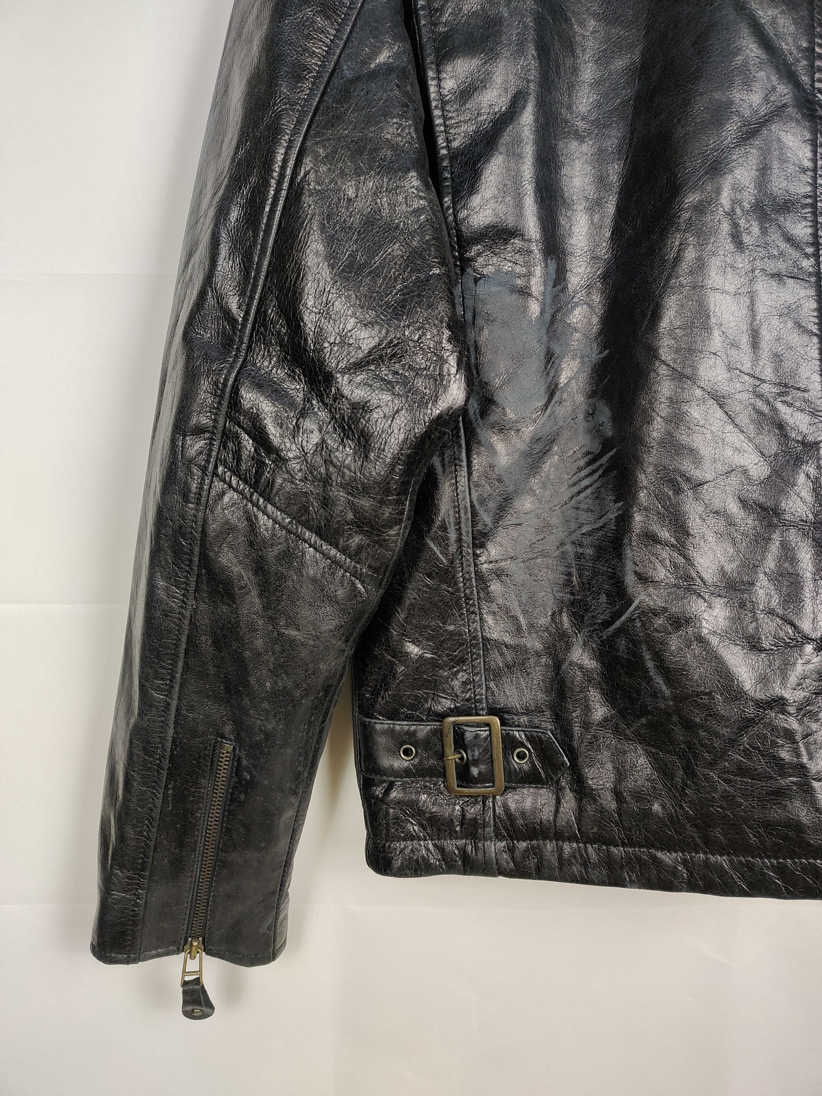Japanese Brand Vintage Nankai Leather Jacket Caferacer Size US M / EU 48-50 / 2 - 7 Thumbnail