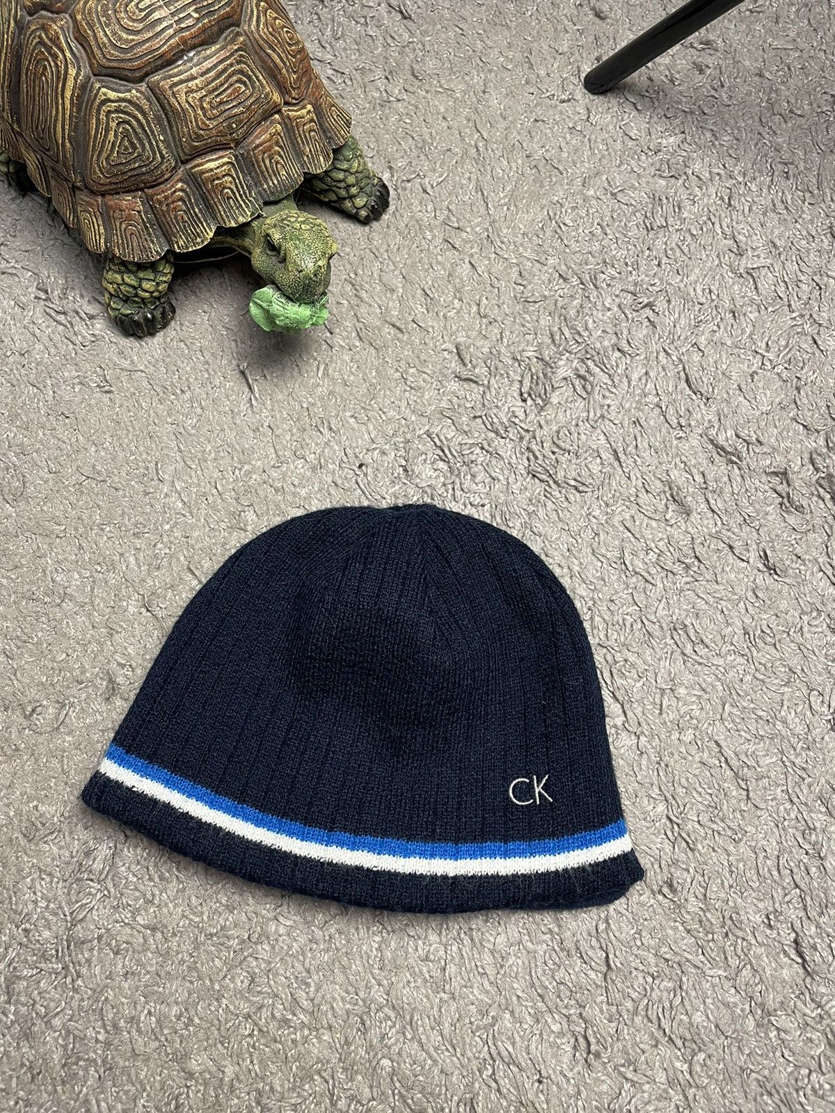 Calvin Klein Streetwear Vintage Vintage Calvin Klein Golf Small Logo Winter Beanie Hat Grailed