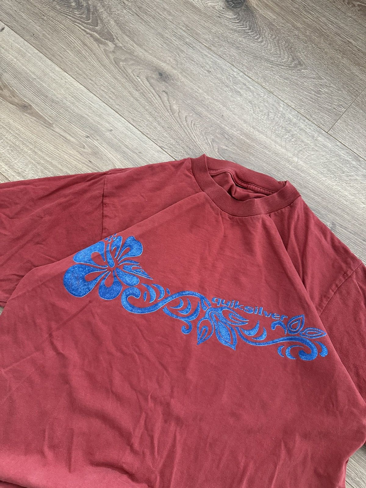 Quiksilver 🔥VINTAGE CRAZY Y2K FADED QUIKSILVER HAWAI T-SHIRT🔥 Size US M / EU 48-50 / 2 - 2 Thumbnail