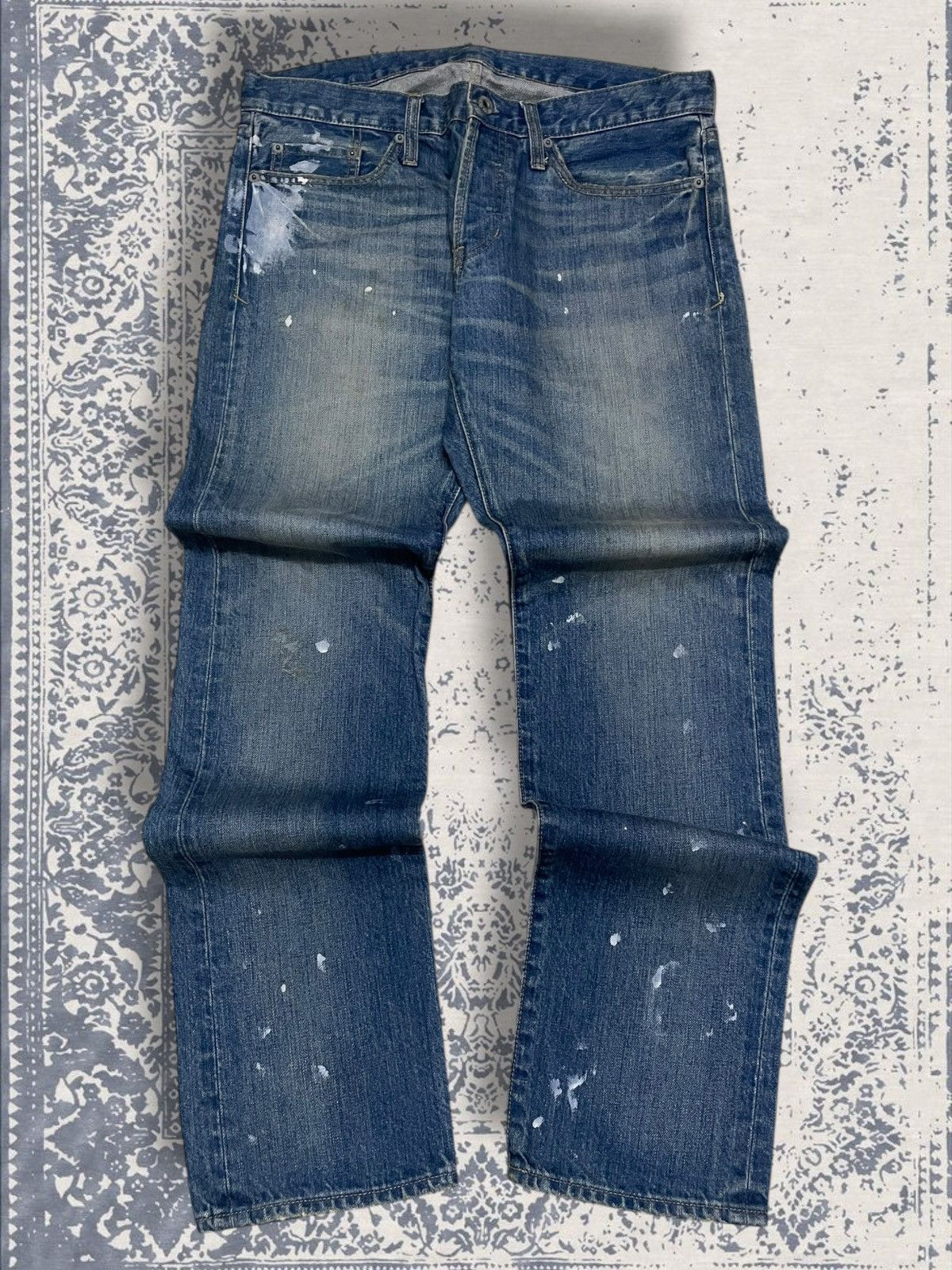 Designer × Japanese Brand × Vintage Vintage 1990s Japan Designer Stooge Distressed Splash Denim Size US 32 / EU 48 - 1 Thumbnail