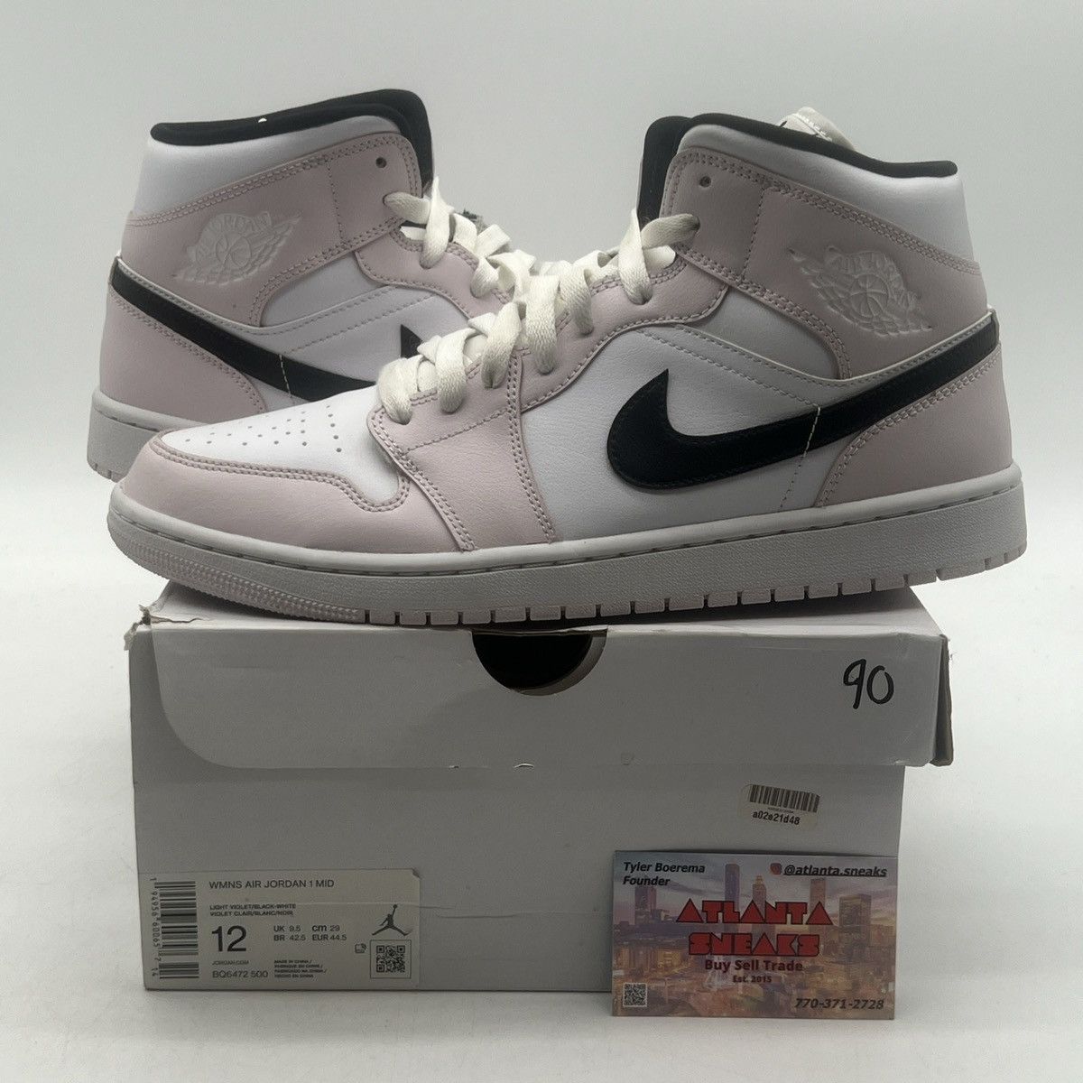Jordan Brand Wmns air Jordan 1 mid barely rose Size US 12 / IT 42 - 1 Thumbnail