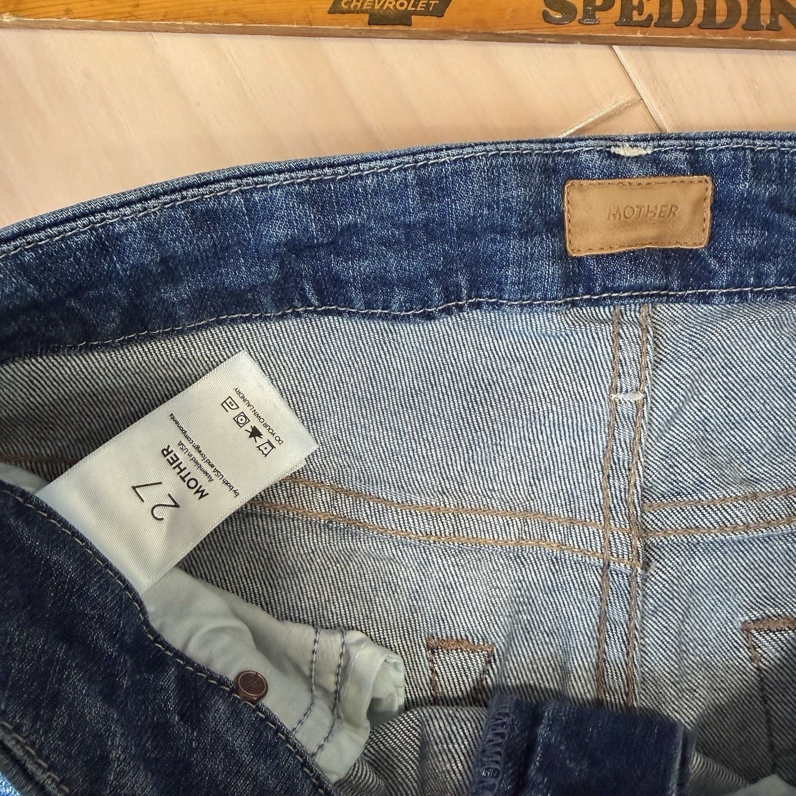 MOTHER Mother High Waisted Double Looker Ankle Fray Jeans W 27 Size 27" / US 4 / IT 40 - 5 Thumbnail