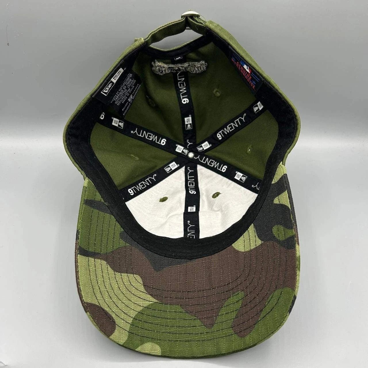 New Era Kansas City Royals Hat Men Green Camo MLB Strap Back Cap Size ONE SIZE - 2 Thumbnail