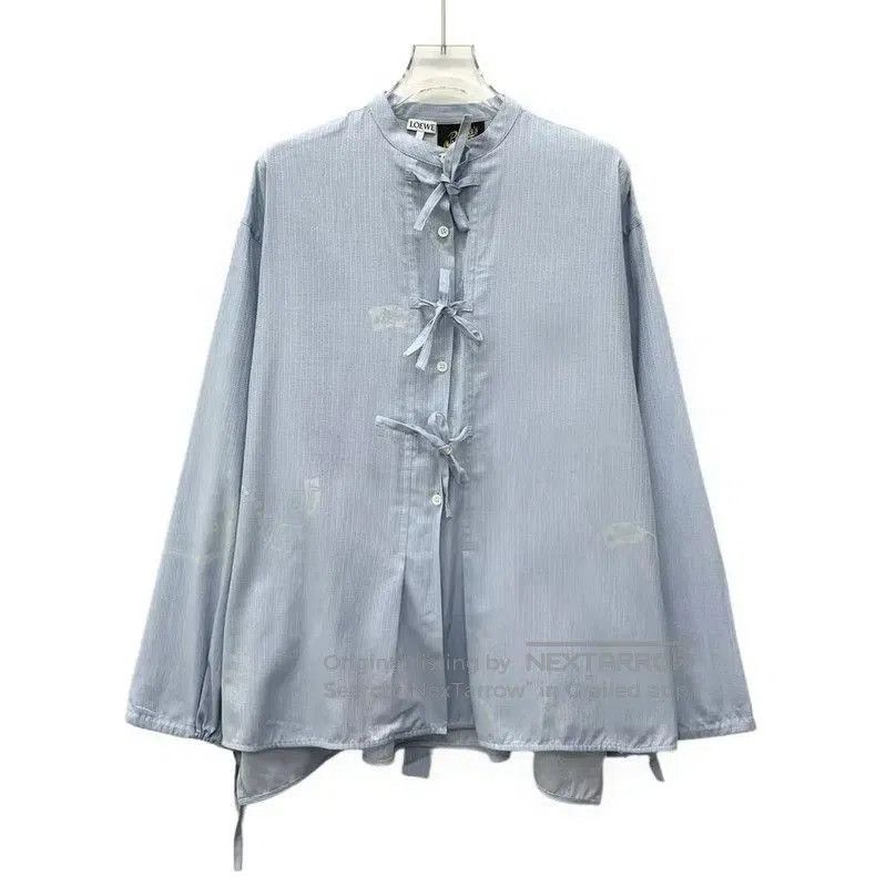 Loewe Loewe Light Blue Cotton Women’s Shirt . Size XXS / US 00 / IT 34 - 1 Thumbnail