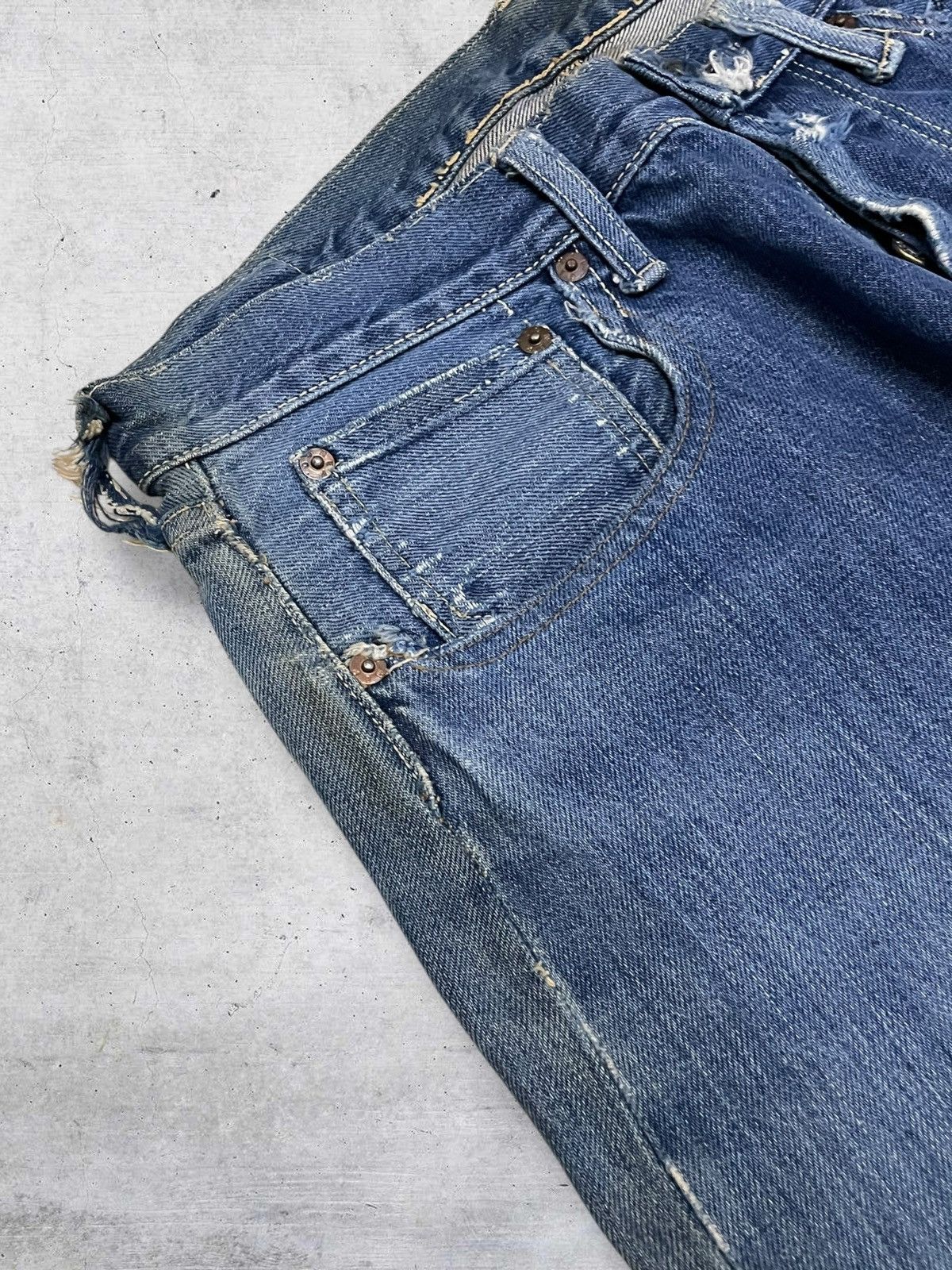 Nepenthes VINTAGE HOGGS BY NEPHENTES OG JAPAN DESIGNER SELVEDGE DENIM Size US 29 - 10 Thumbnail