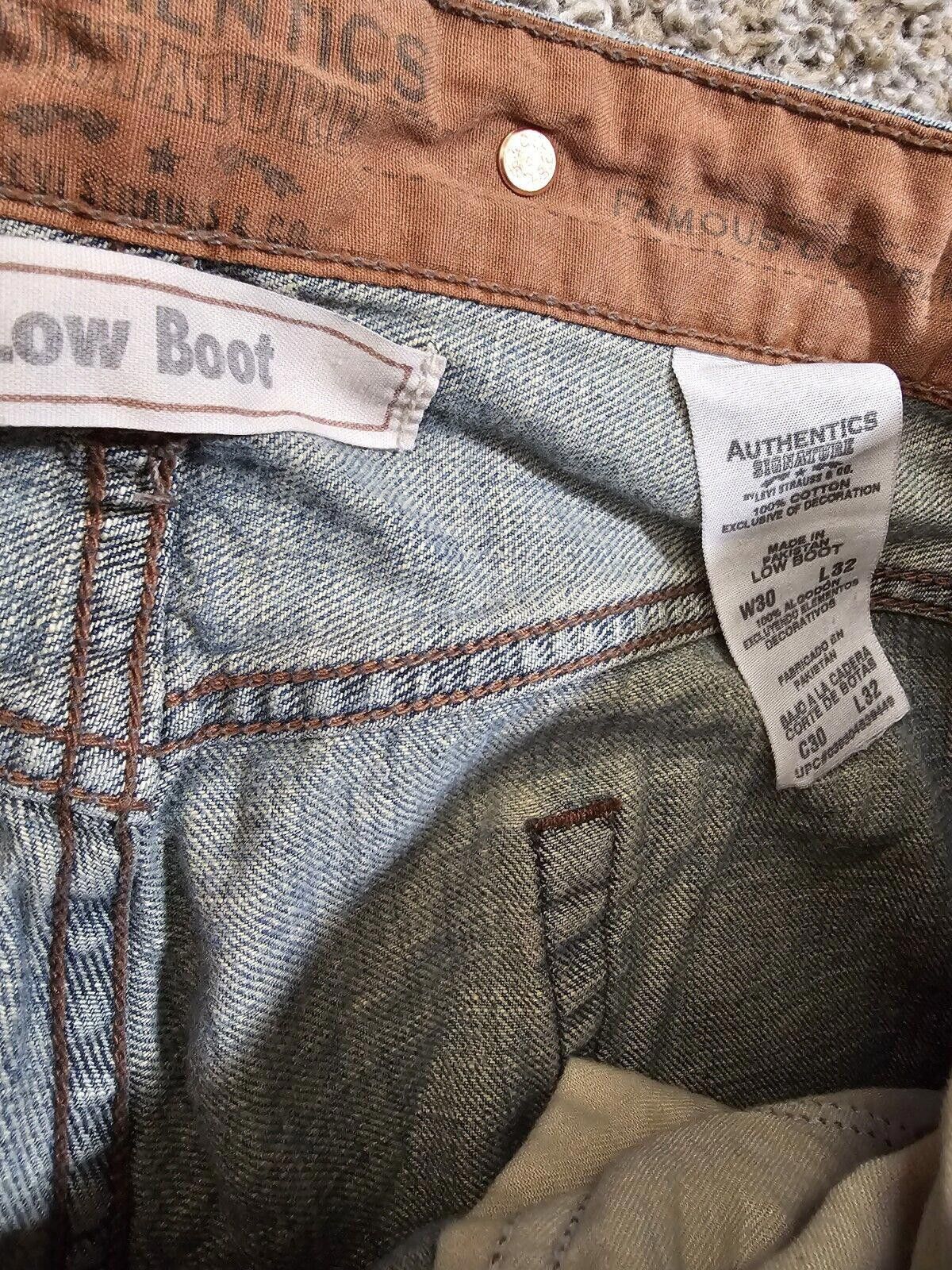 Designer levi strauss signature jeans copper riveted 30x32 Low Boot Size US 30 / EU 46 - 3 Thumbnail