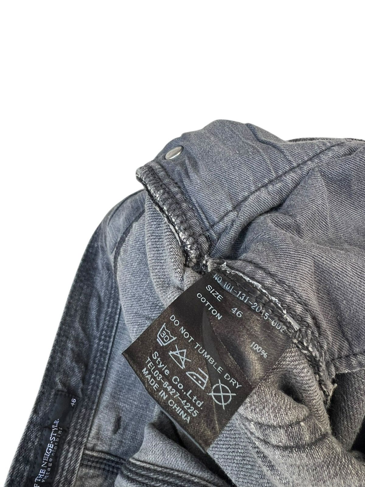 Vintage Of The Neige- Style Japan Rips Distress Denim Bootcut Jeans Size US 31 - 20 Thumbnail