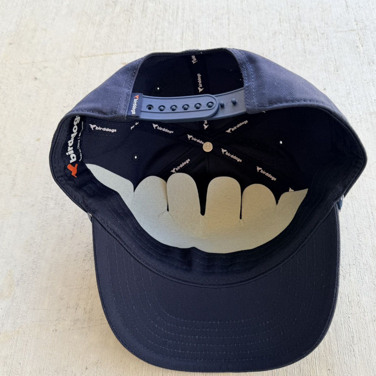 Birddogs Birddogs Navy Blue Rope Hat Adjustable Snapback Embroidered Size ONE SIZE - 5 Thumbnail