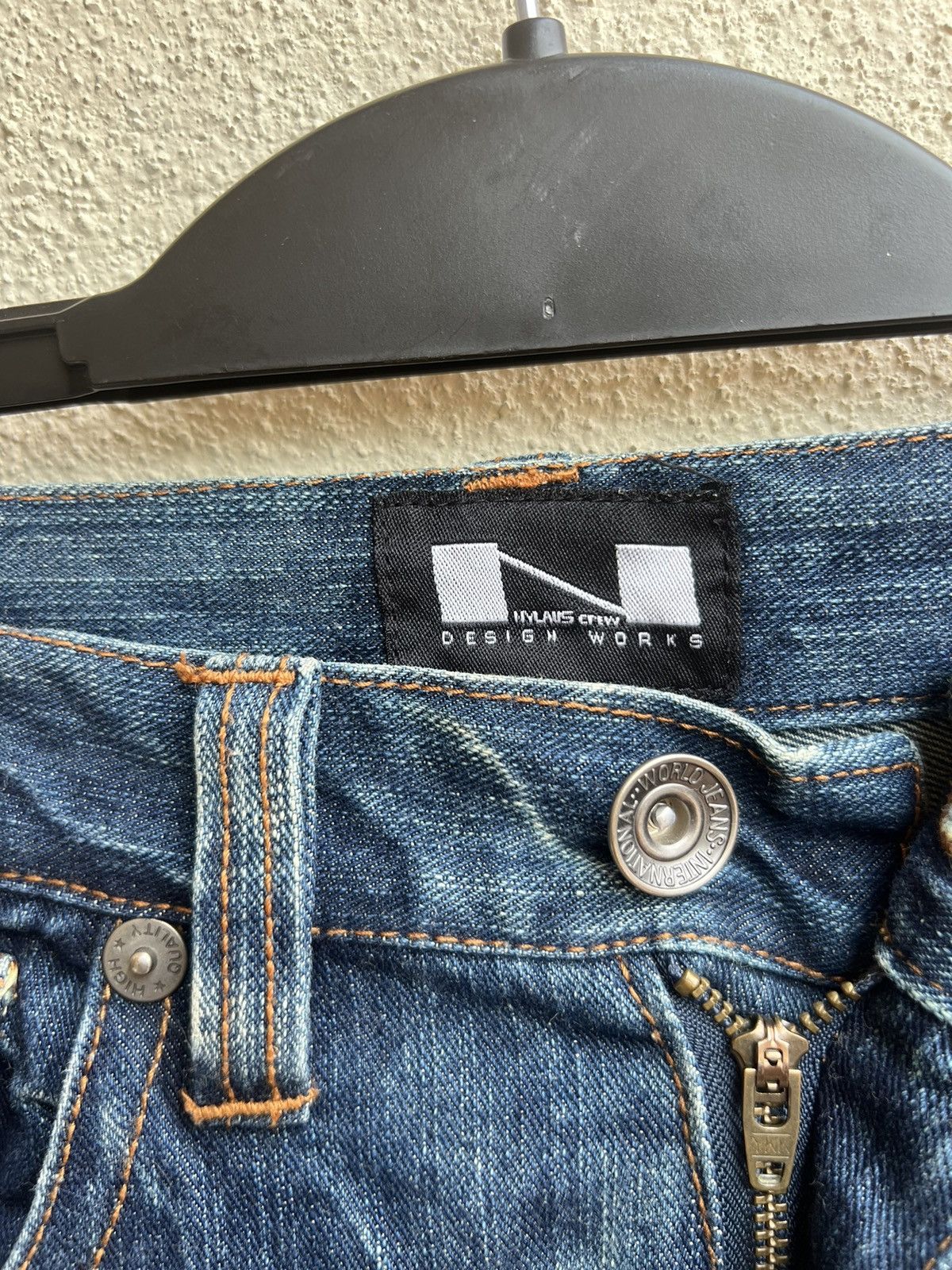 Vintage Nylus Japan Rips Discharge Denim Bootcut Jeans Flare Size US 30 / EU 46 - 7 Thumbnail