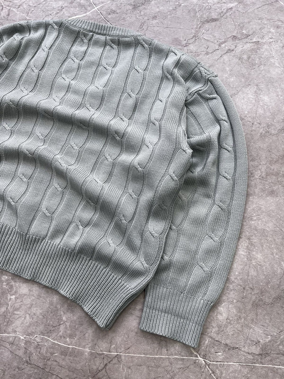 Lacoste × Vintage Vintage Lacoste Knit Wool Vneck Cardigan Sweater Size US L / EU 52-54 / 3 - 14 Thumbnail