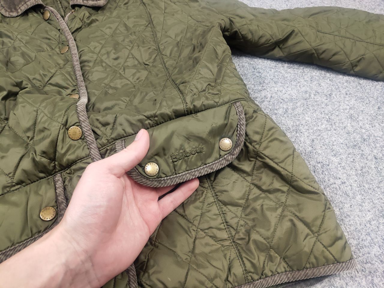 Barbour Vintage Barbour England Design Classic Green Quality Jacket Size L / US 10 / IT 46 - 12 Thumbnail