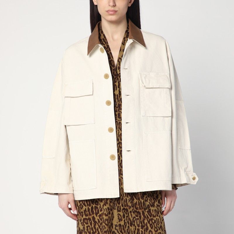 6397 6397 Barn Ivory Jacket In Cotton Size XS / US 0-2 / IT 36-38 - 1 Thumbnail