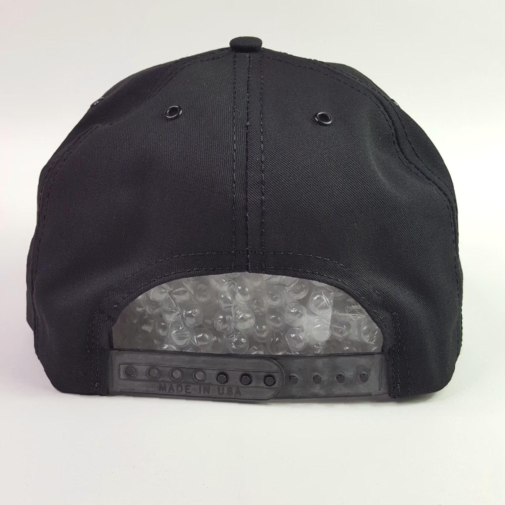 Vintage Vintage 80s Black USA Made Trucker Hat Snapback Adjustable Cap Men Twill Cotton Embroidered P cap Trucker Hat American Biker Casual Cap Size ONE SIZE - 5 Thumbnail