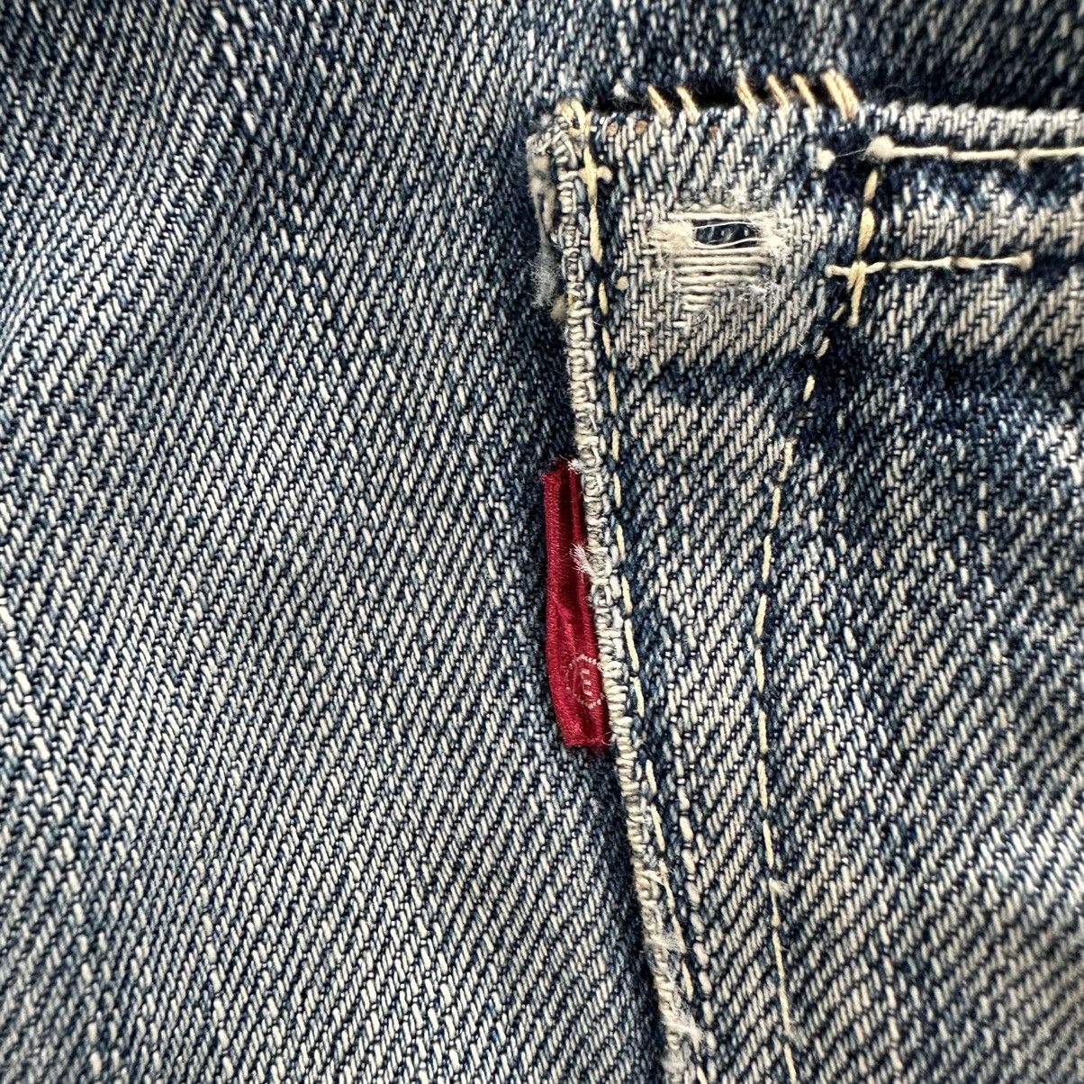 Japanese Brand Vintage Japanese Redline Distress Faded Denim Jean Pant W29 Size US 29 - 13 Thumbnail