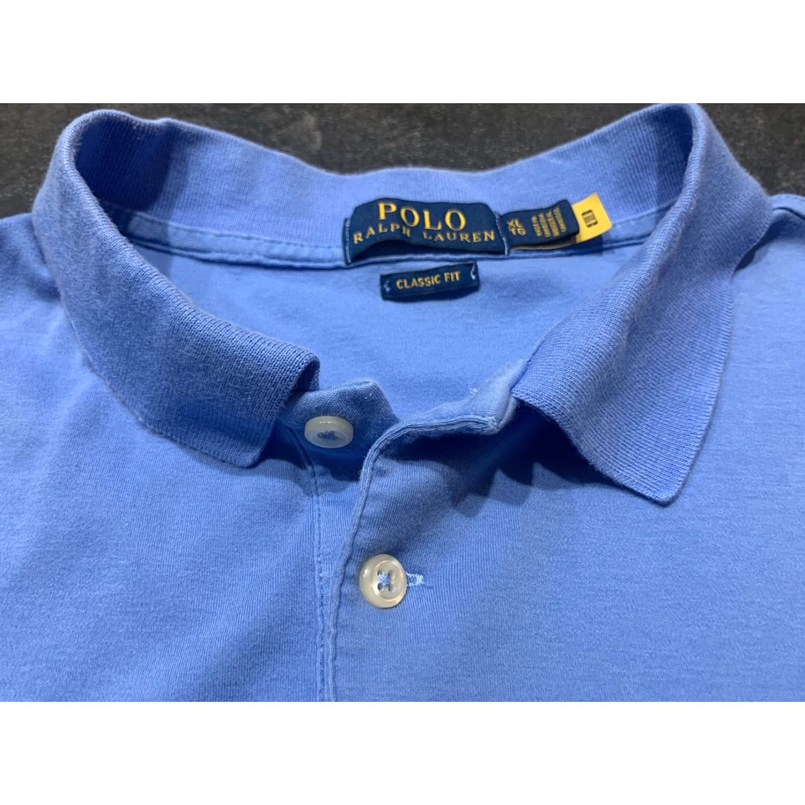 Ralph Lauren VINTAGE Ralph Lauren Polo Shirt Mens XL Short Sleeve Golf Solid Blue Fall Summer Spring Winter Casual Mens Size US XL / EU 56 / 4 - 6 Thumbnail