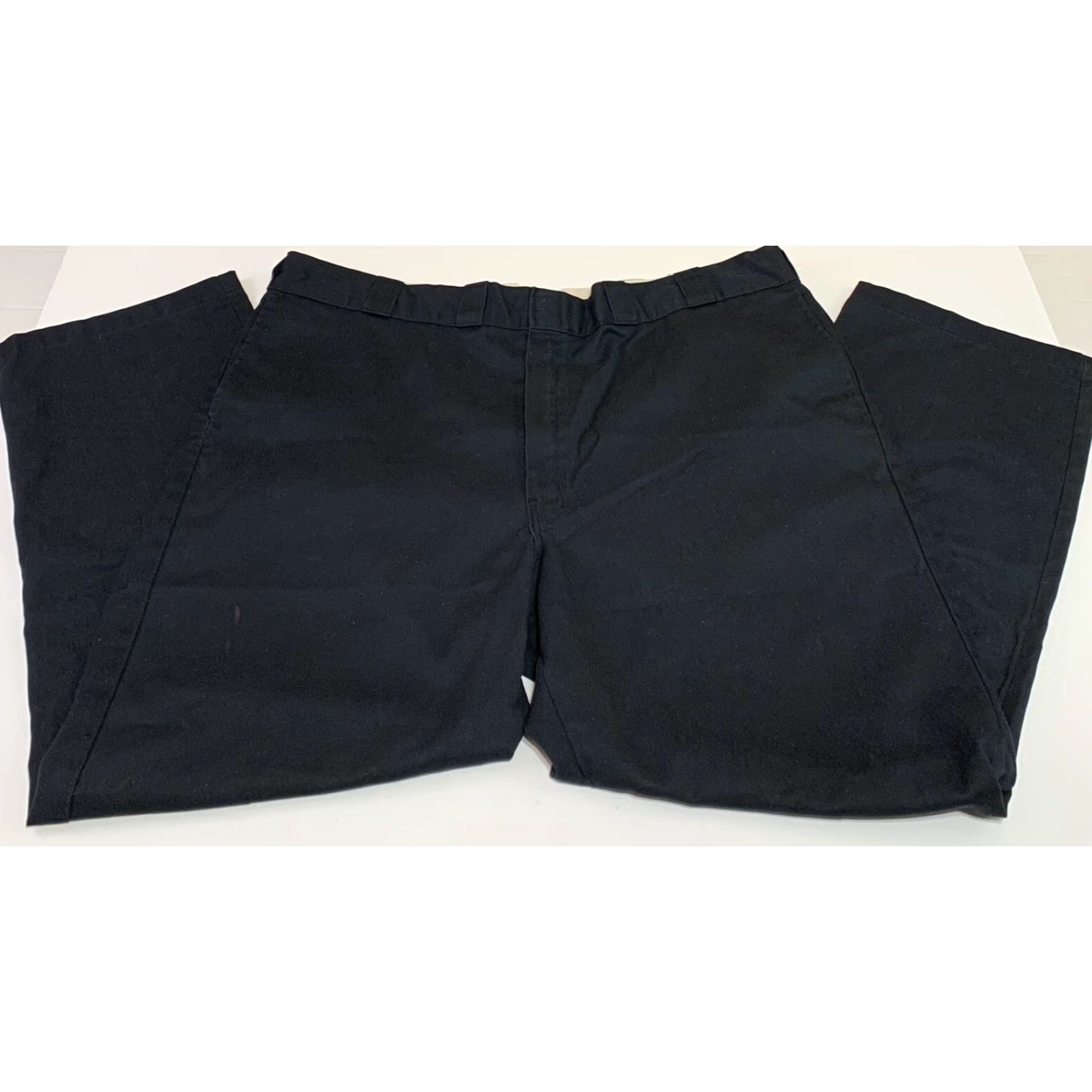 Dickies DICKIES 874 Original Fit Work Pants Black 45x31 Poly Blend Men's Regular Straight Front Pockets Vintage No 874 Original Fit? Size US 44 / EU 60 - 2 Thumbnail