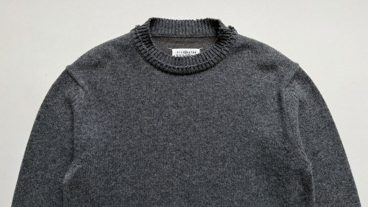 Maison Margiela A/W 21 Distressed Hems Wool Sweater Size US M / EU 48-50 / 2 - 3 Thumbnail