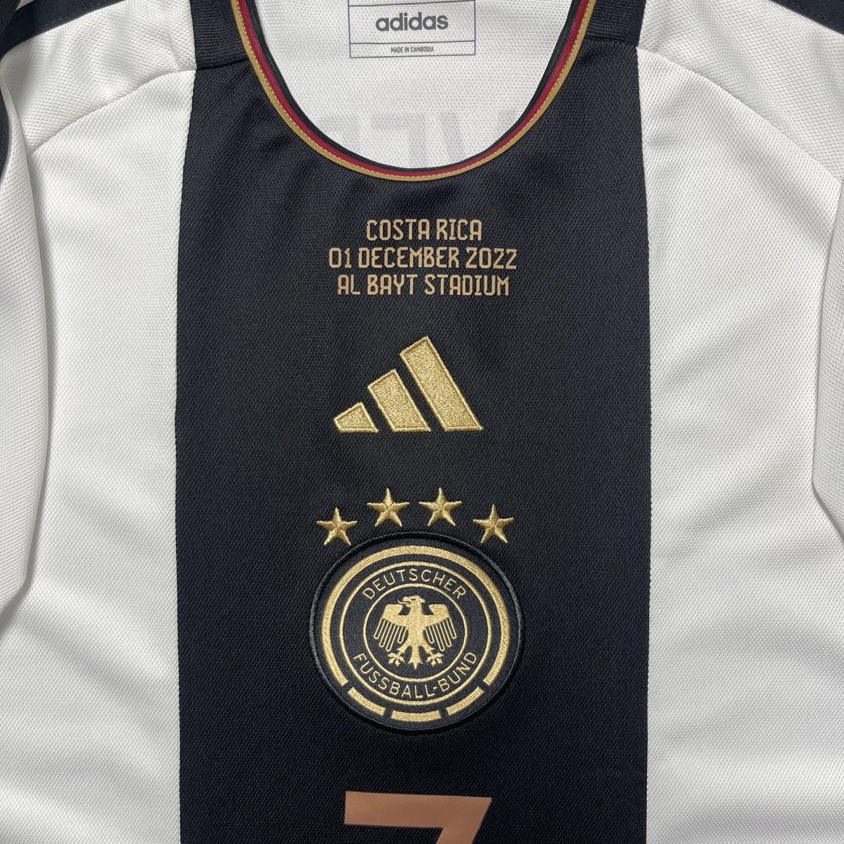 Adidas GERMANY ADIDAS 2022 WORLD CUP SOCCER HOME JERSEY #7 HAVERTZ Size US L / EU 52-54 / 3 - 5 Thumbnail