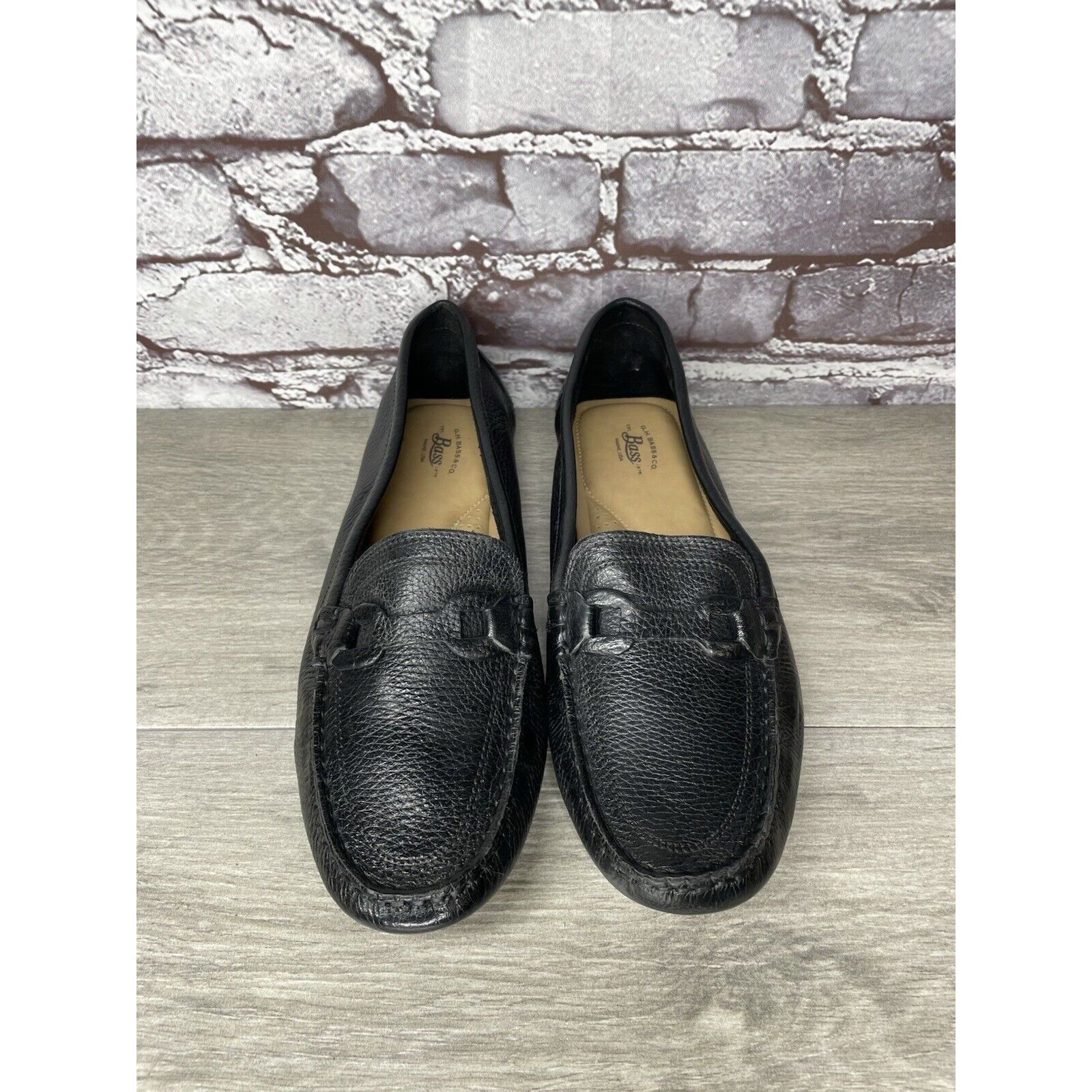 Bass G.H. Bass & Co. Bass Reese Black Leather Driving Loafers Wom Size US 9.5 / IT 39.5 - 5 Thumbnail