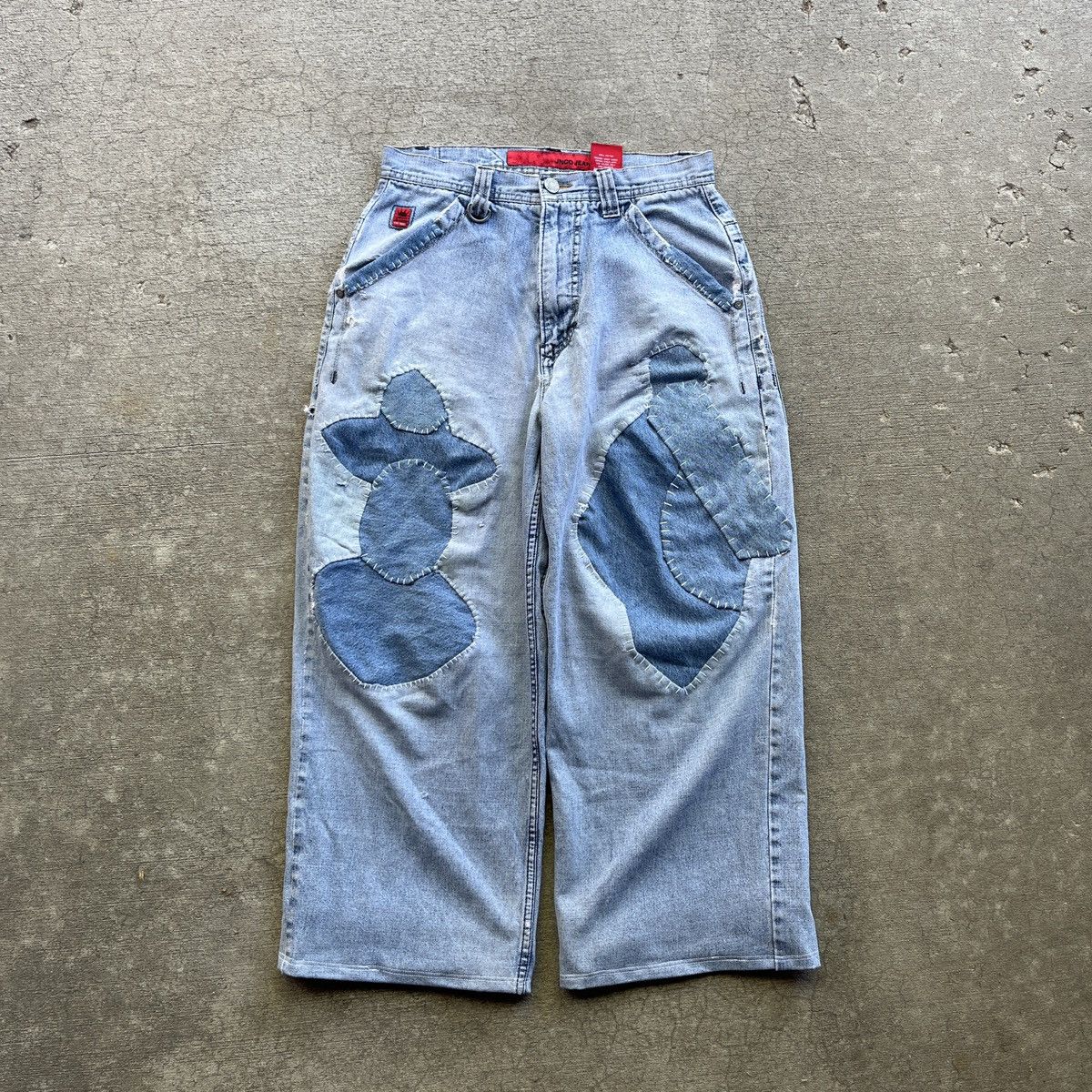 JNCO 2000s JNCO Eagle Repaired Denim Jeans Size US 31 - 3 Thumbnail