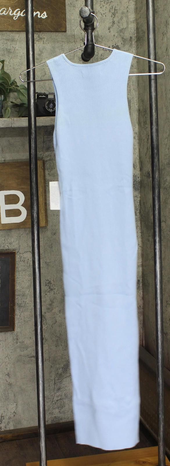 Other Nwt And Now This Cutout Rib Knit Midi Dress Light Blue S Size S / US 4 / IT 40 - 2 Thumbnail