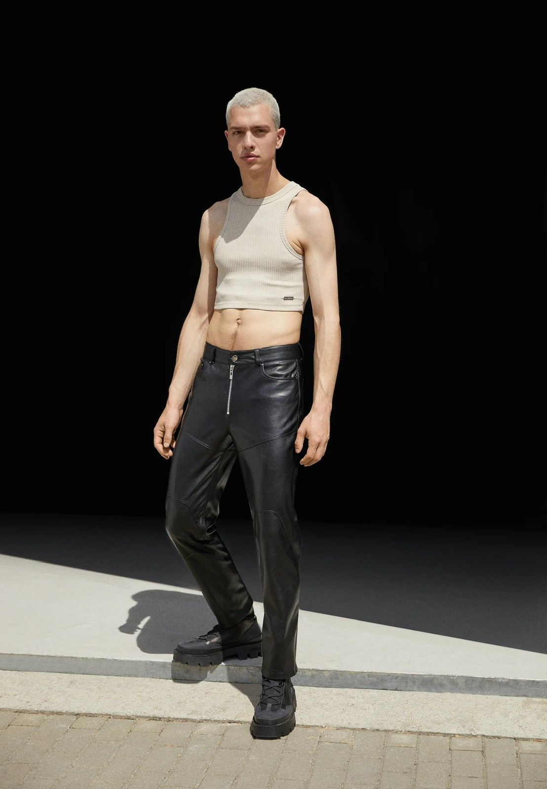 Han Kjobenhavn !DS! SS23 Han Kjobenhavn Light Ribbed Cropped Racer Top Size US M / EU 48-50 / 2 - 9 Thumbnail