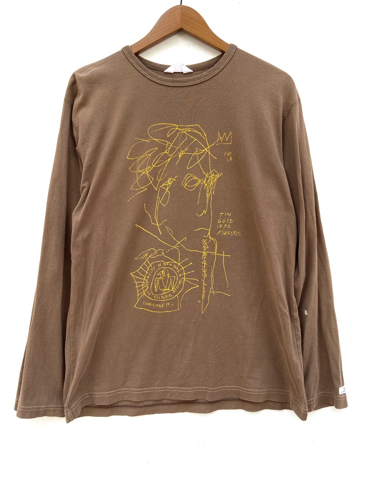 Jean-Michel Basquiat 🔥 Vintage Jean Michel Basquiat t shirt long sleeve Size US M / EU 48-50 / 2 - 1 Thumbnail
