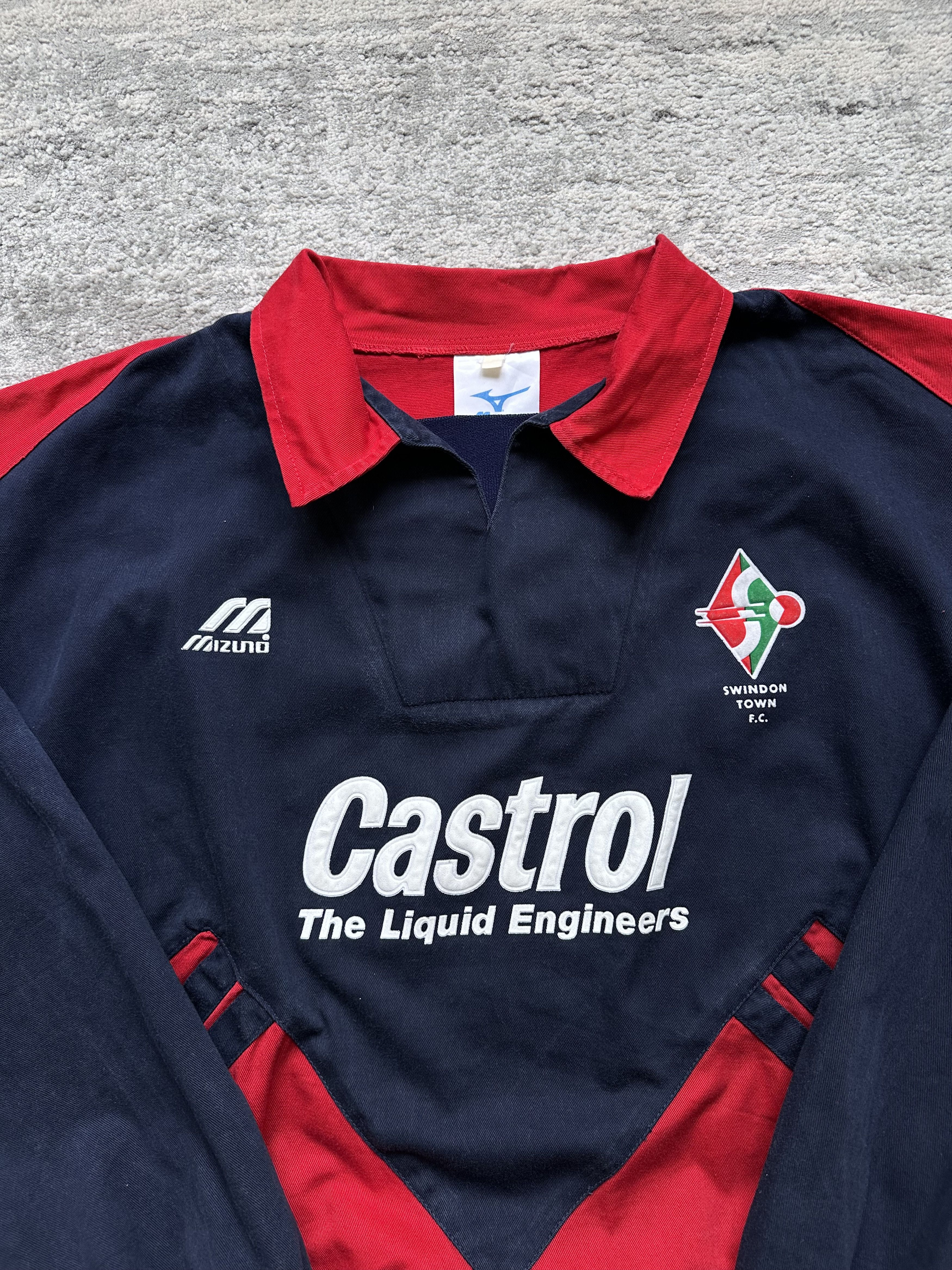 Mizuno Vintage Mizuno Swindon Town FC training sweatshirt Size US XXL / EU 58 / 5 - 4 Thumbnail