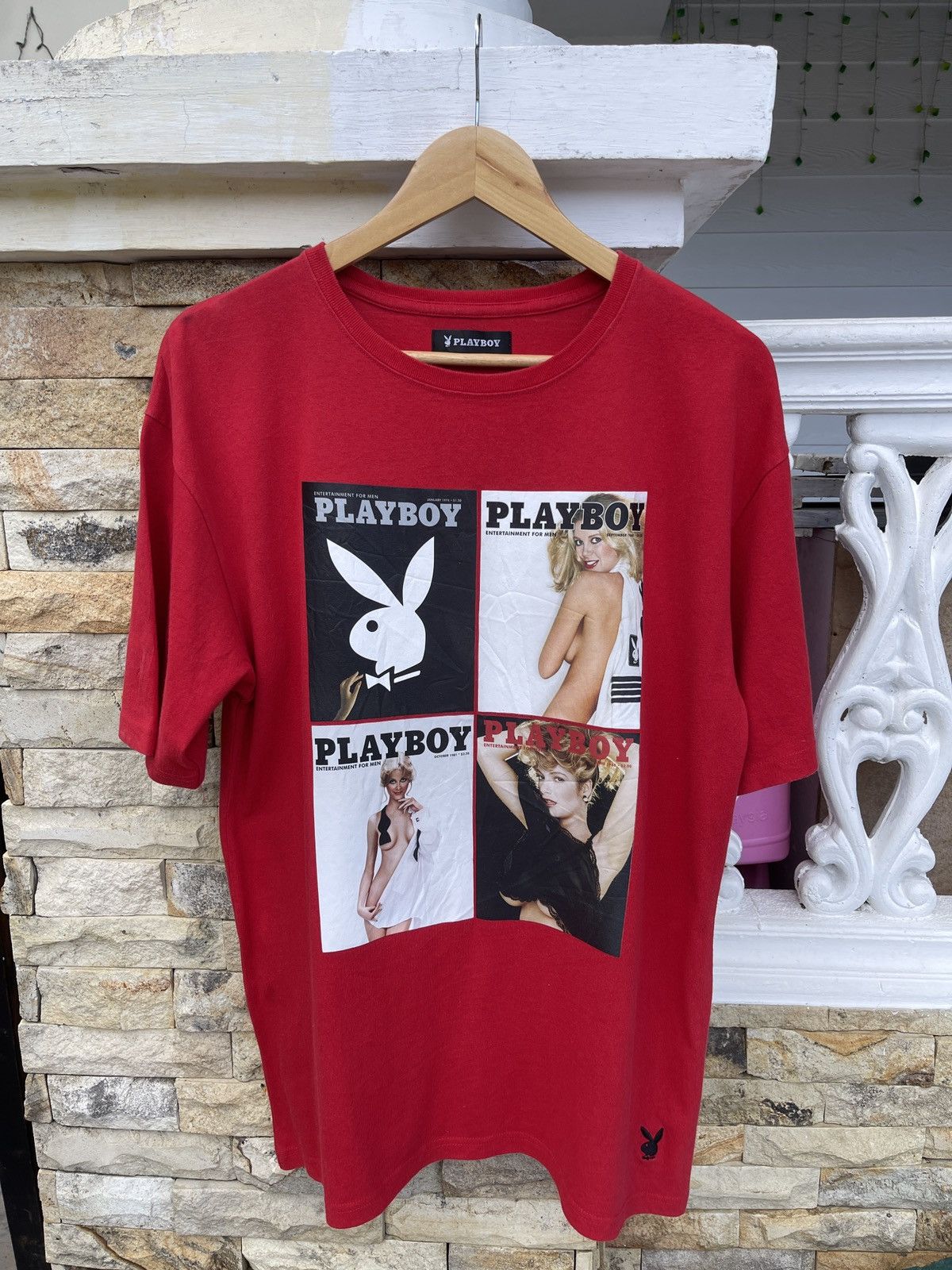 Playboy Last Drop🔥Rare🔥PLAYBOY Magazine For Men Sexy Nude Tee Size US L / EU 52-54 / 3 - 2 Thumbnail