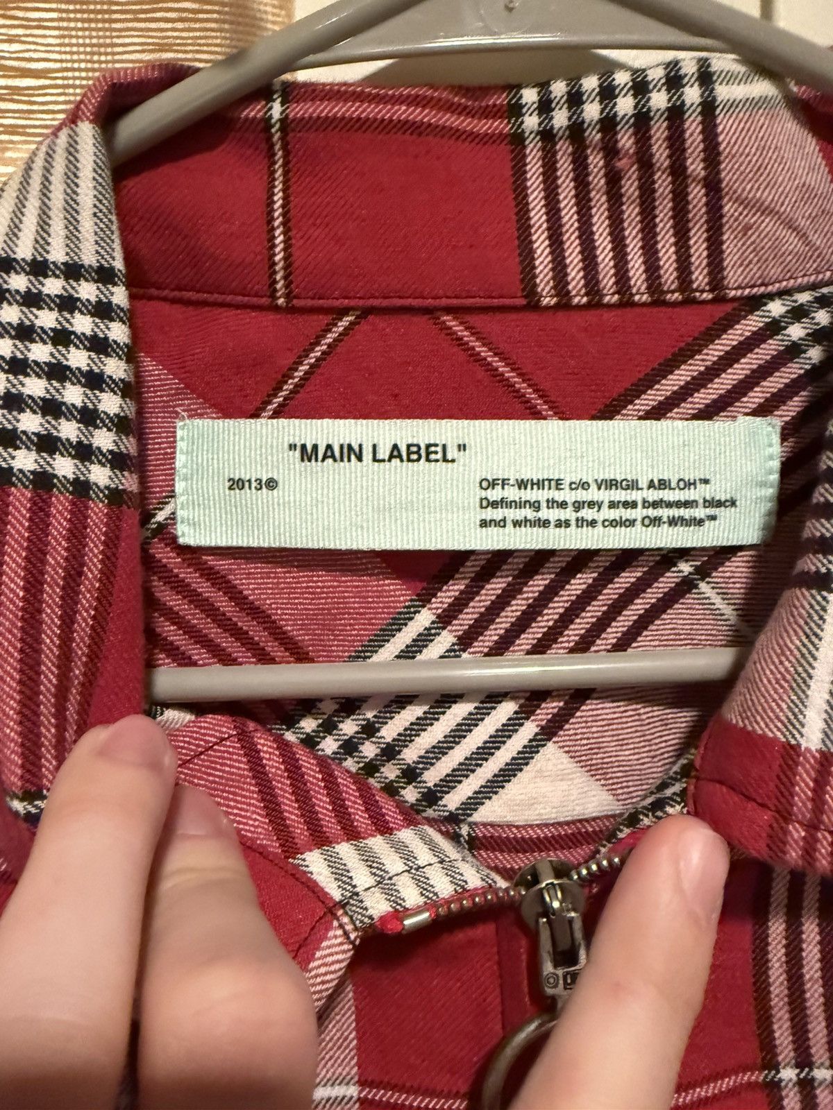 Off-White Off-White Skull Flannel Zip-Up SS19 Size Small Size US S / EU 44-46 / 1 - 2 Thumbnail