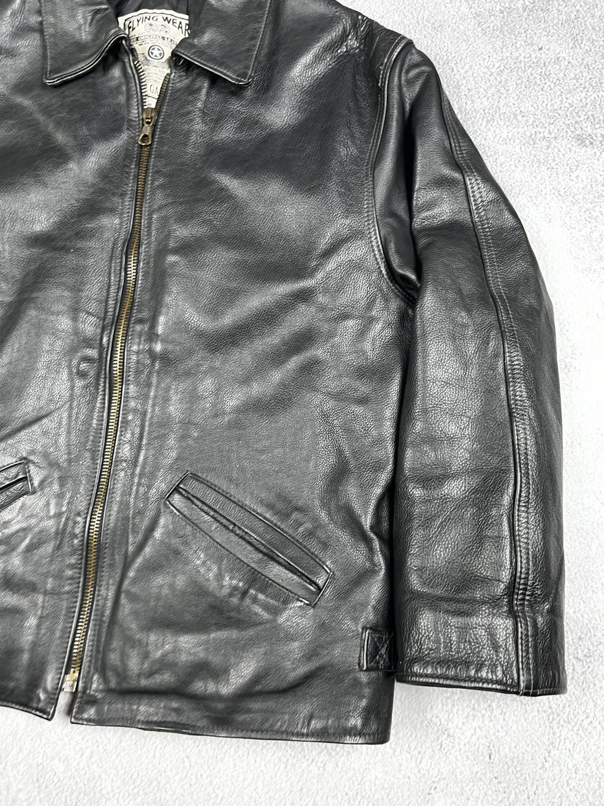 Leather Flying wear leather jacket vintage 90s Size US M / EU 48-50 / 2 - 3 Thumbnail