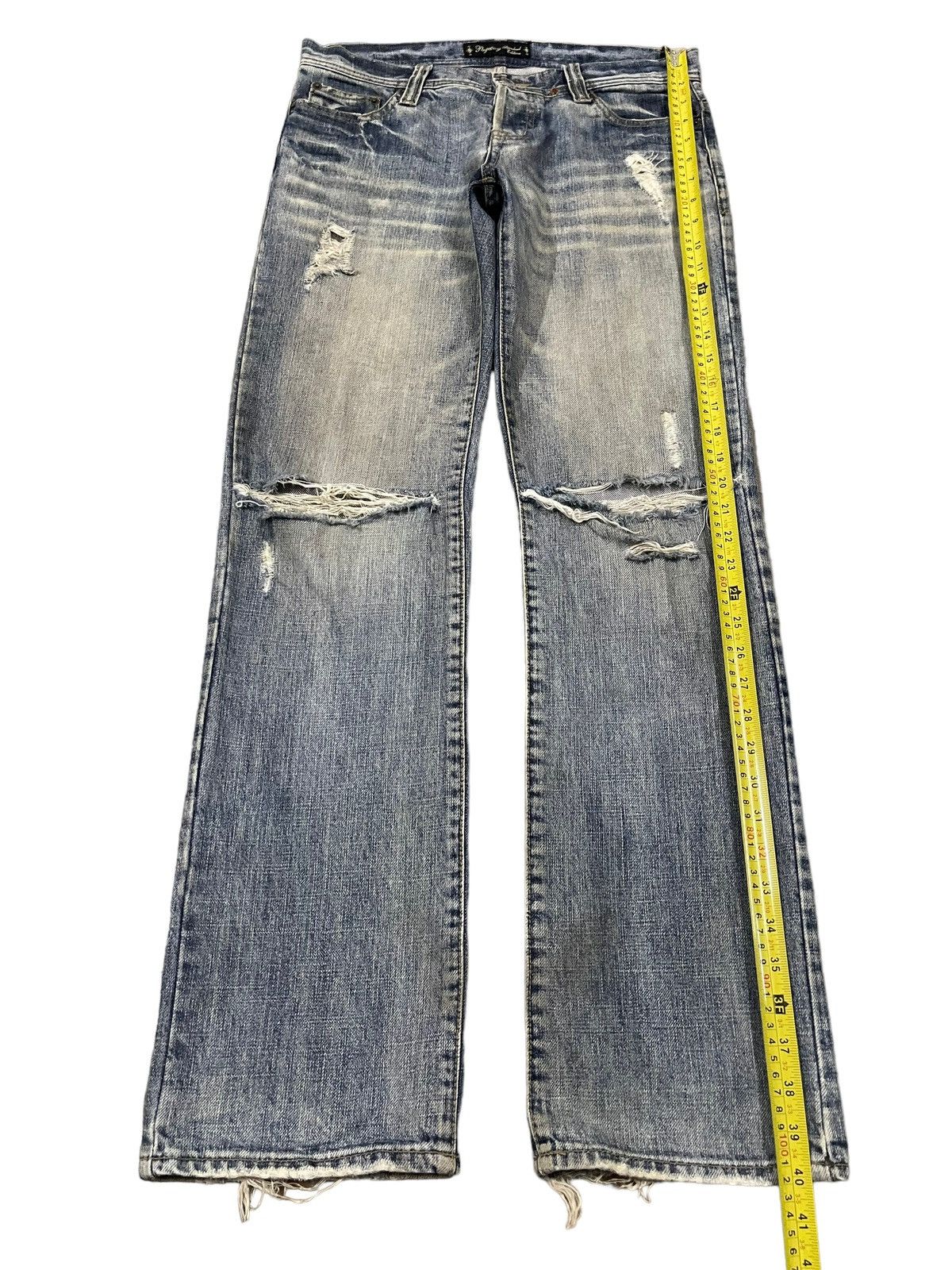 semanticdesign Vintage Japanese Brand Blue Wash Style Distressed Jeans Size US 32 / EU 48 - 10 Thumbnail