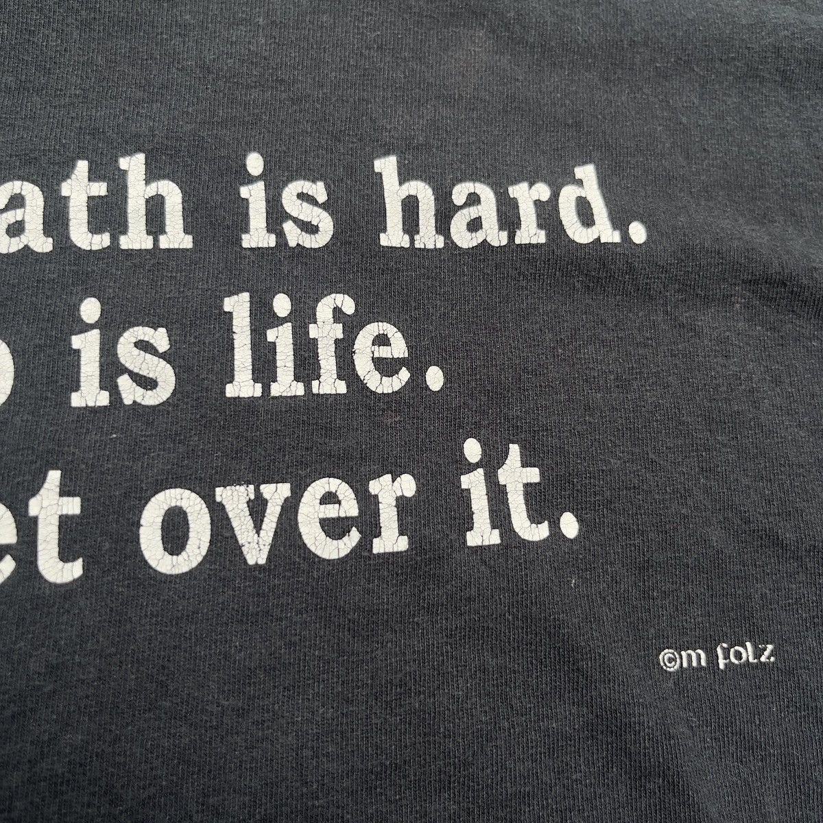 Vintage Vintage MATH IS HARD BUT SO IS LIFE GET OVER IT Shirt Size US XL / EU 56 / 4 - 3 Thumbnail