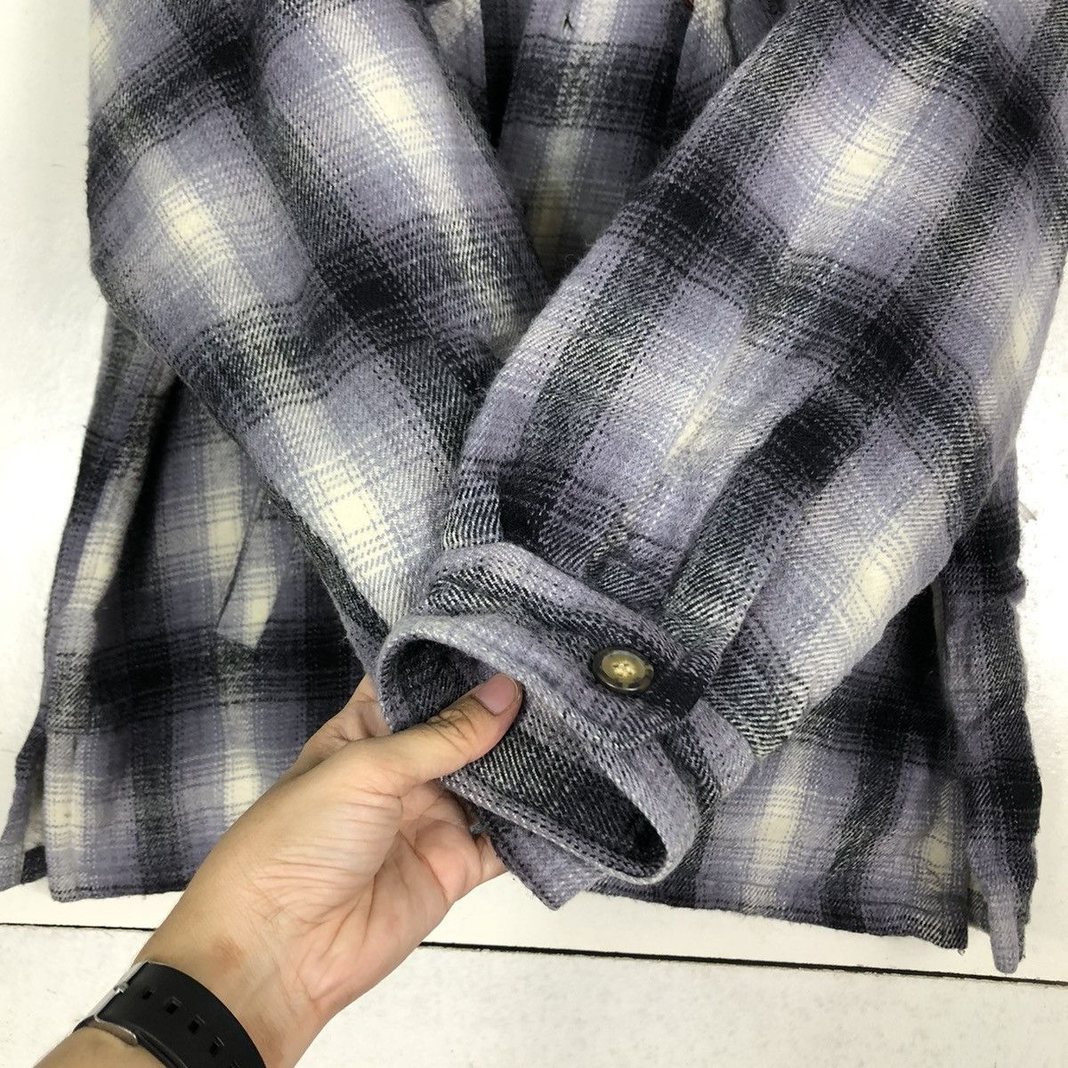Flannel 🔥VINTAGE FLANNEL SHIRT JACKET TARTAN BAYLEAF ISSEY MIYAKE Size US M / EU 48-50 / 2 - 15 Thumbnail
