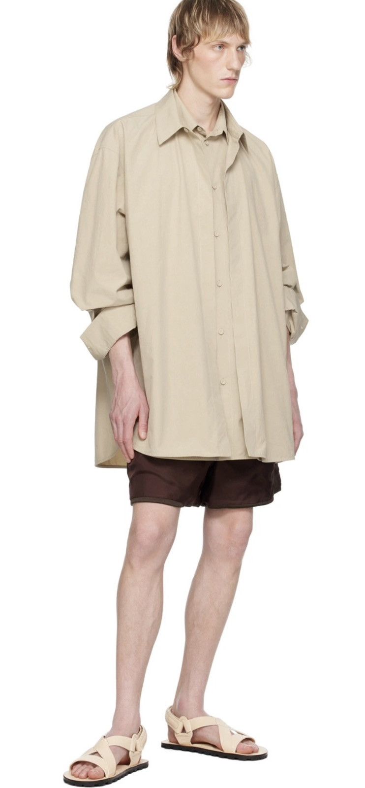 Jil Sander Jil Sander Beige Layered Shirt Size US M / EU 48-50 / 2 - 5 Thumbnail