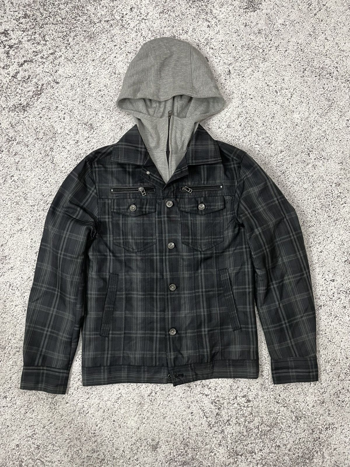 Japanese Brand Vkei Bareback Realdress Double Layer Checkered Jacket Size US M / EU 48-50 / 2 - 4 Thumbnail