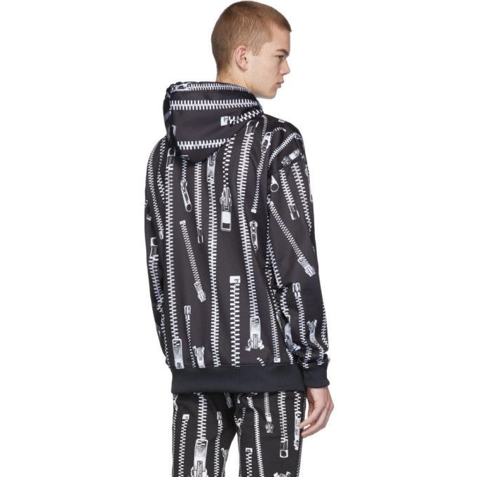 Moschino o1y0225 Logo Hoodie in Black/White Size US S / EU 44-46 / 1 - 4 Thumbnail