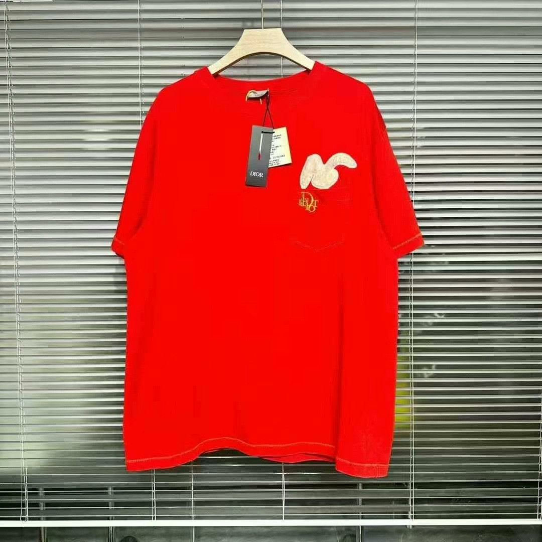 Dior dior erl short sleeve t-shirt in red Size US XXL / EU 58 / 5 - 1 Thumbnail