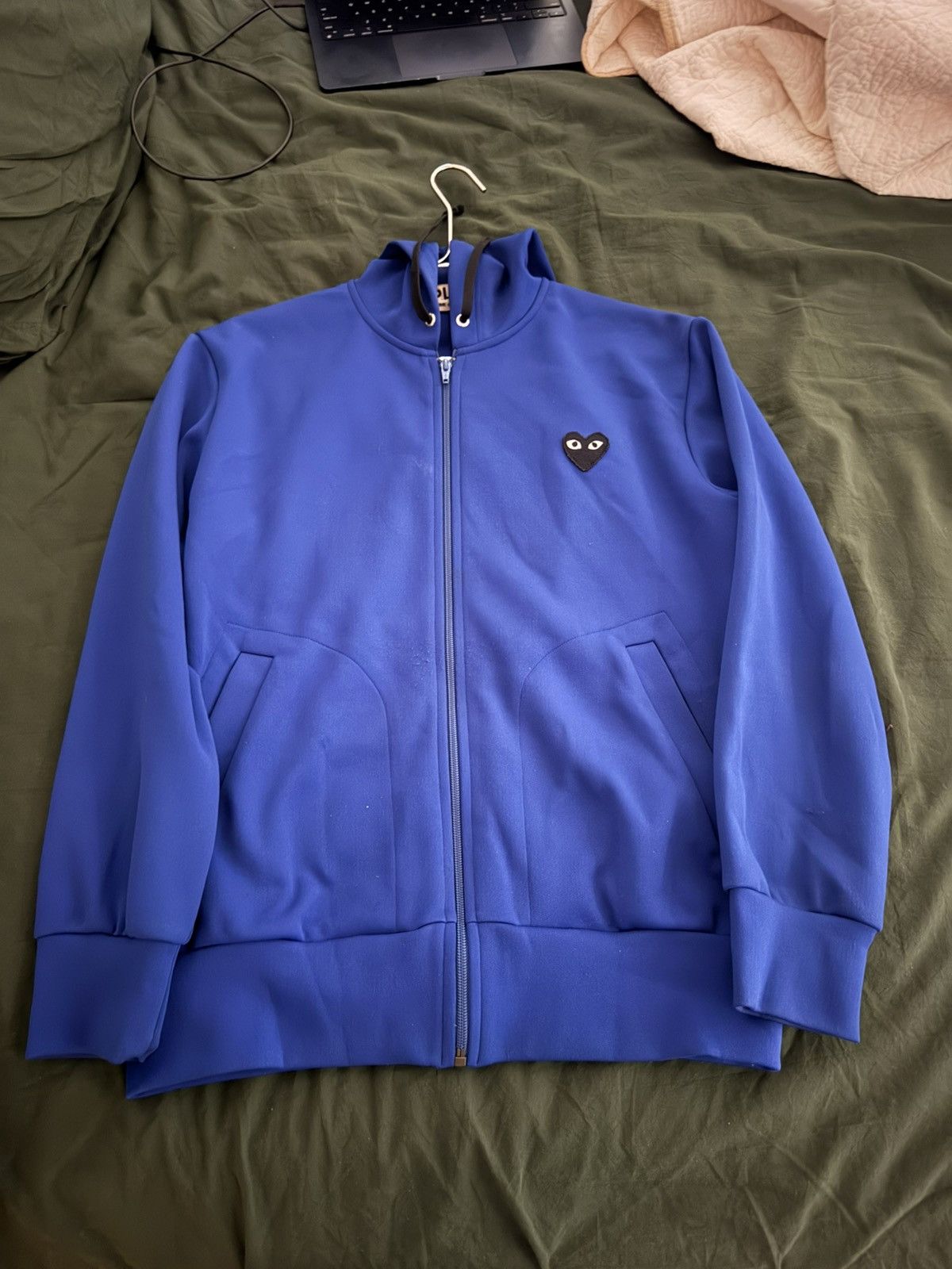 Comme des Garcons PLAY Comme des Garçons PLAY Heart Hoodie Blue Size US M / EU 48-50 / 2 - 1 Thumbnail