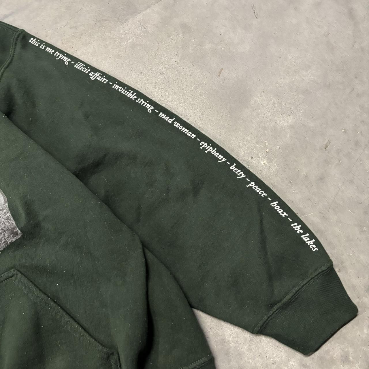 Japanese Brand × Vintage Y2K Taylor Swift Green Folklore Concert Official Merch Sweatshirt! Size US XL / EU 56 / 4 - 3 Thumbnail