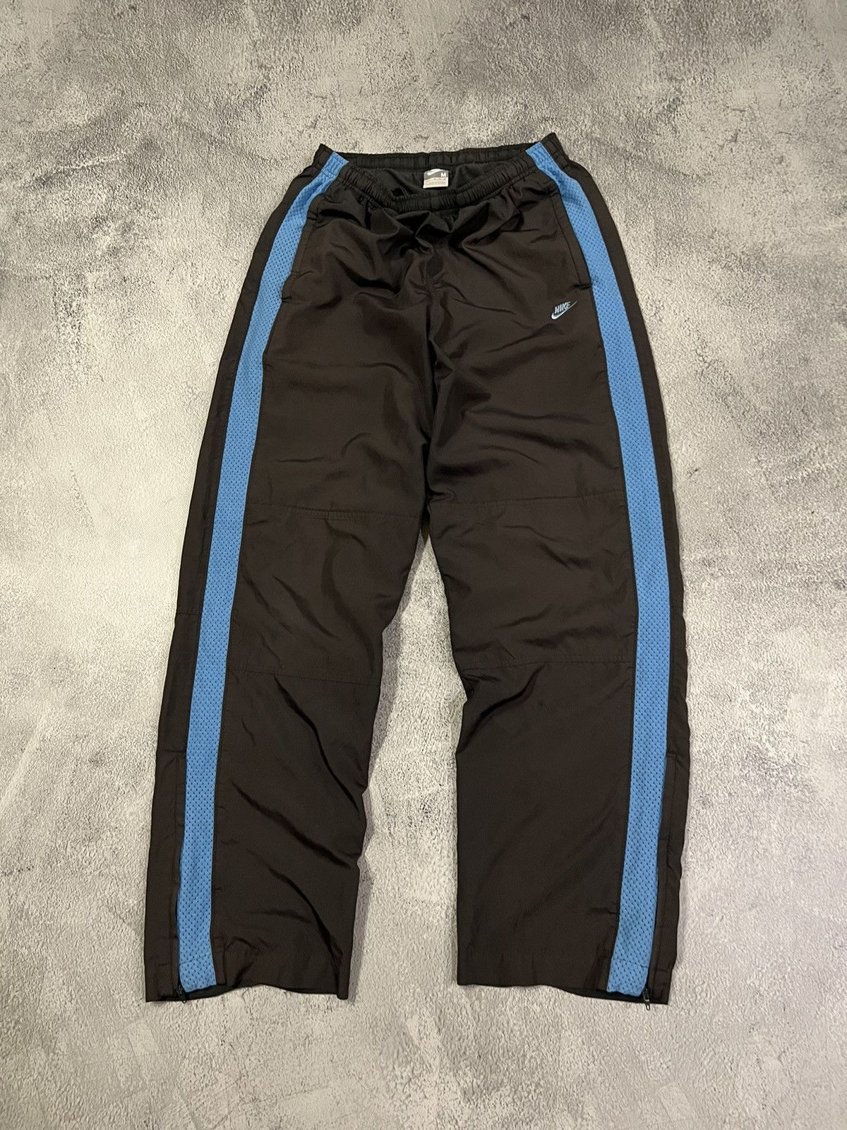 Vintage Vintage Y2k Nike Nylon Drill Track Pants 00’s Size US 32 / EU 48 - 3 Thumbnail