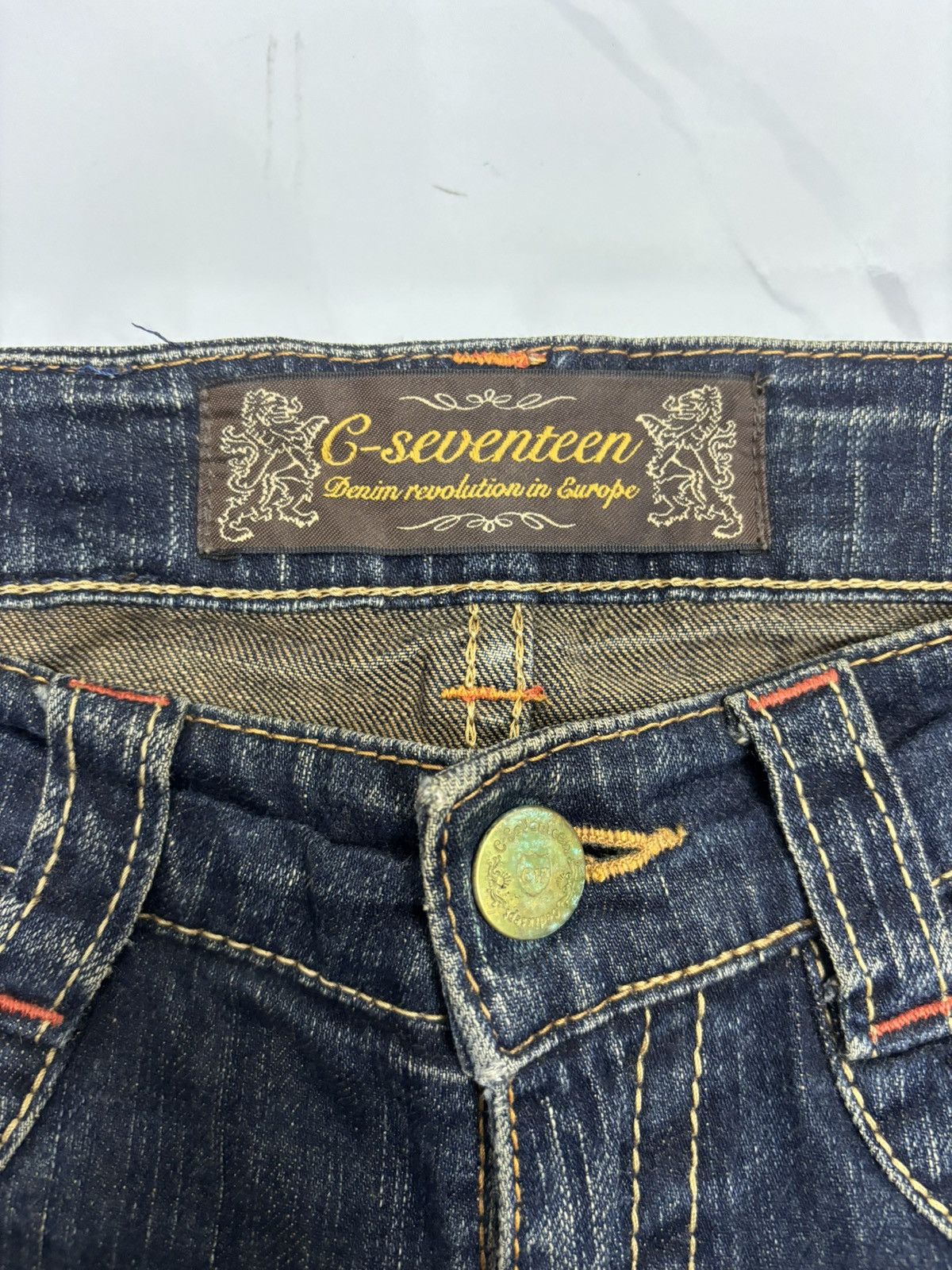 Edwin Flare Jeans C-SEVENTEEN Dark Denim Jean Bootcut Size 29" - 9 Thumbnail