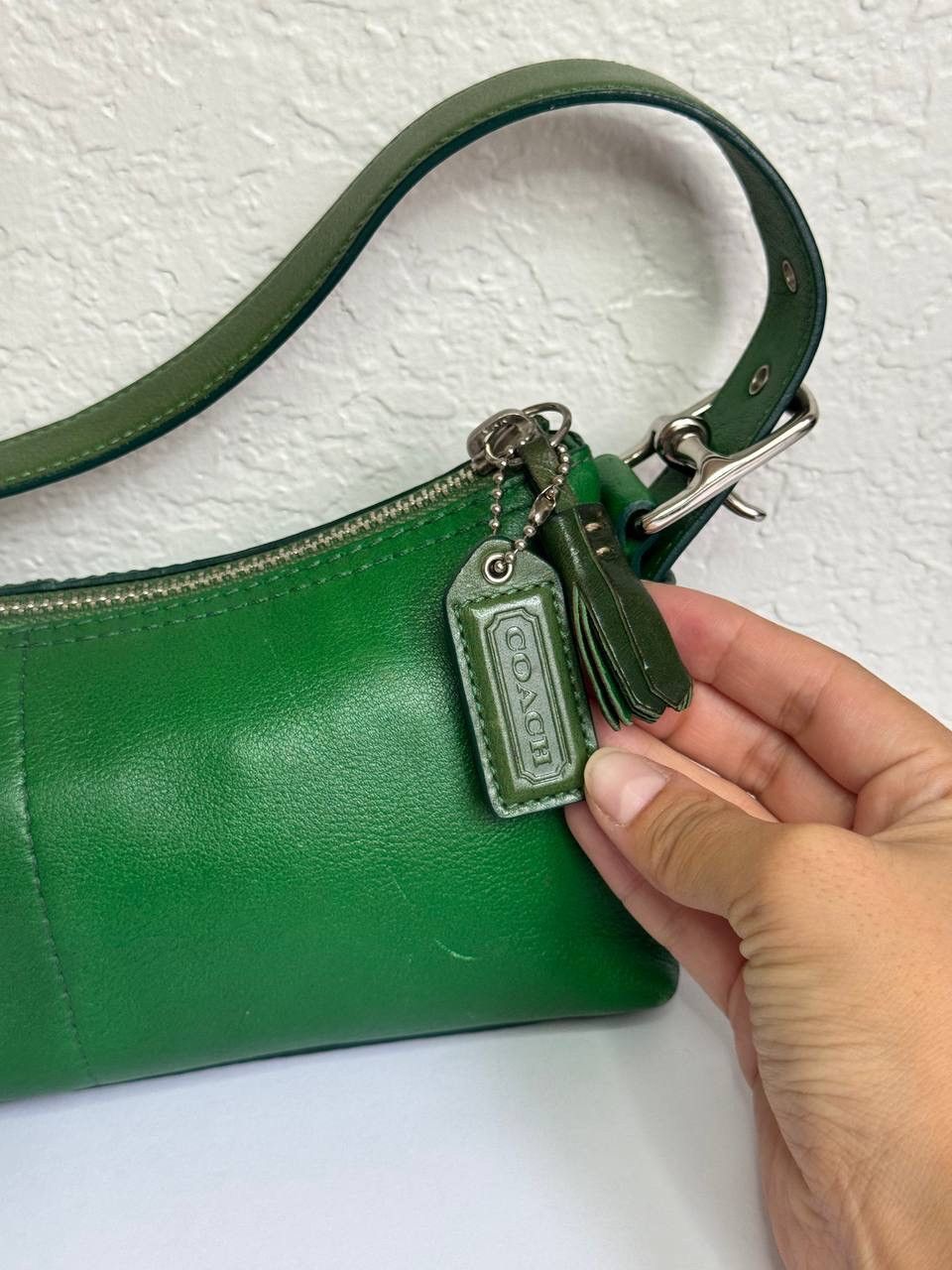 Coach Y2K Coach Hampton Mini Demi Baguette Shoulder Kelly Green Size ONE SIZE - 2 Thumbnail