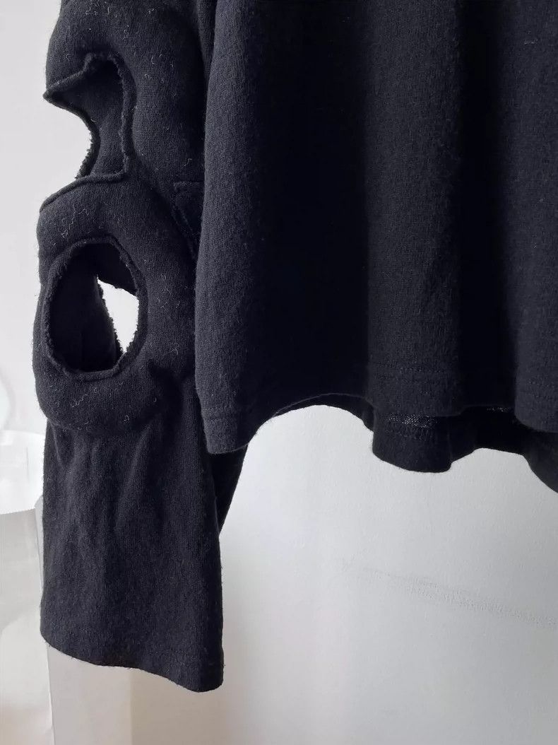 Comme des Garcons Comme Des Garcons Black Cutout Long Sleeve Tee Size S / US 4 / IT 40 - 4 Thumbnail