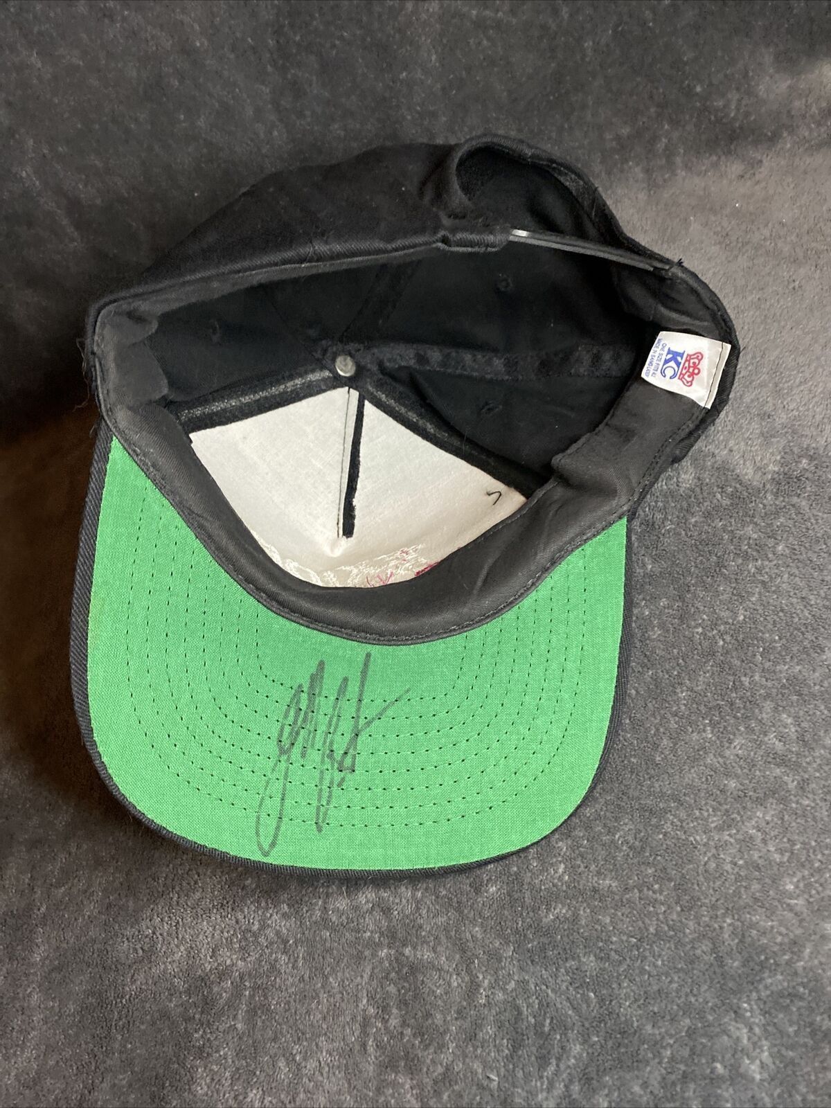 NASCAR VINTAGE Exide Battery Embroidered Hat Signed Jeff Burton 99 Size ONE SIZE - 5 Thumbnail