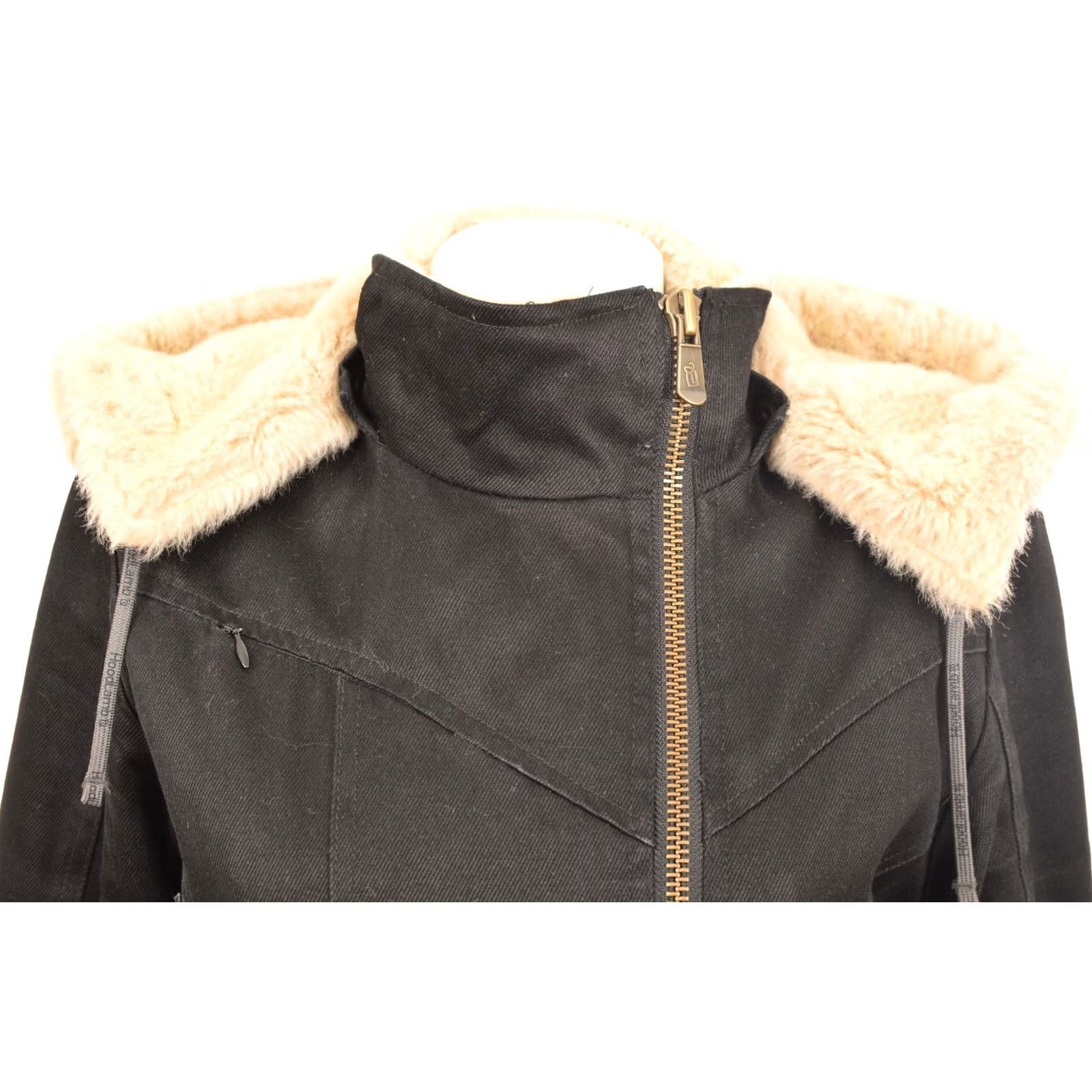 Vintage HoodLamb DDP Hemp Blend Black Coat Jacket Women S Coat Overcoat XS? Size S / US 4 / IT 40 - 3 Thumbnail