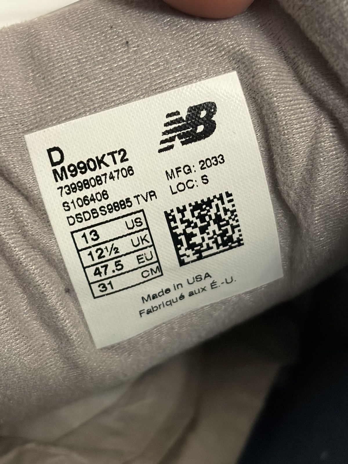 Kith × New Balance Kith x New Balance 990v2 Made in USA Steel Blue Size US 13 / EU 46 - 9 Thumbnail