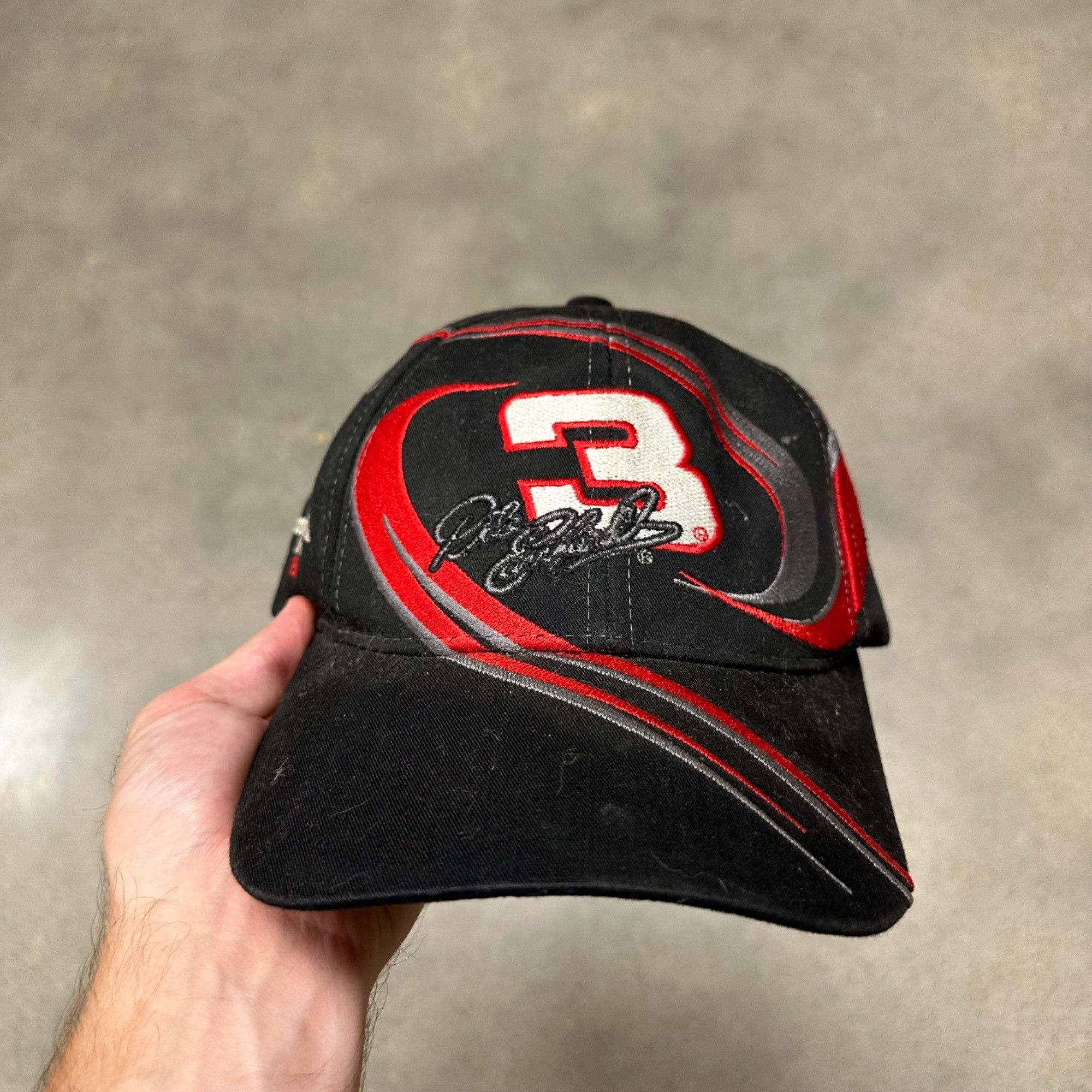 Vintage Vintage Dale Earnhardt 3 Chase NASCAR Strapback Hat Size ONE SIZE - 2 Thumbnail